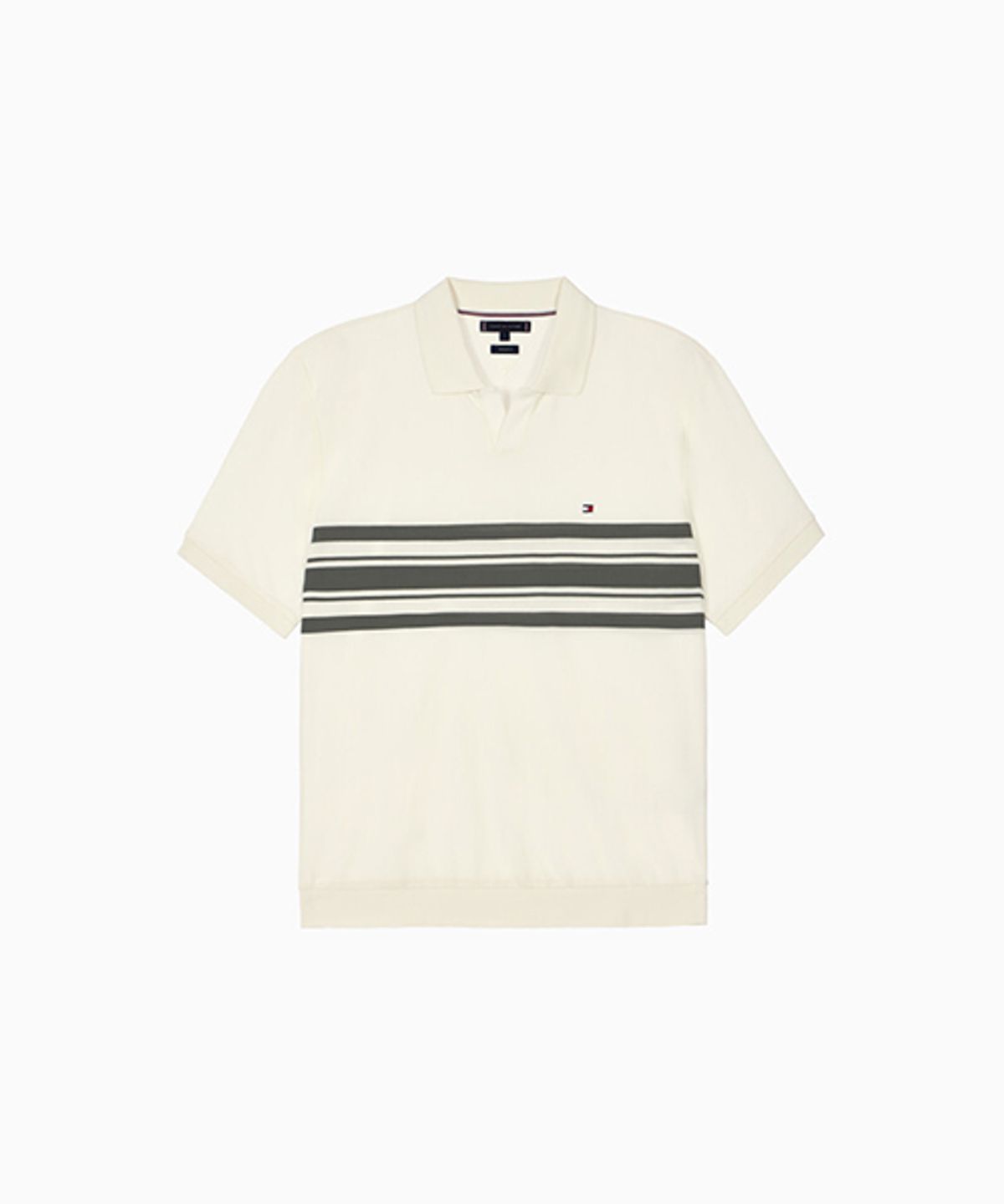 타미힐피거(TOMMY HILFIGER) 오픈 칼라 폴로 셔츠 (T12G1TKT100MT20FA)