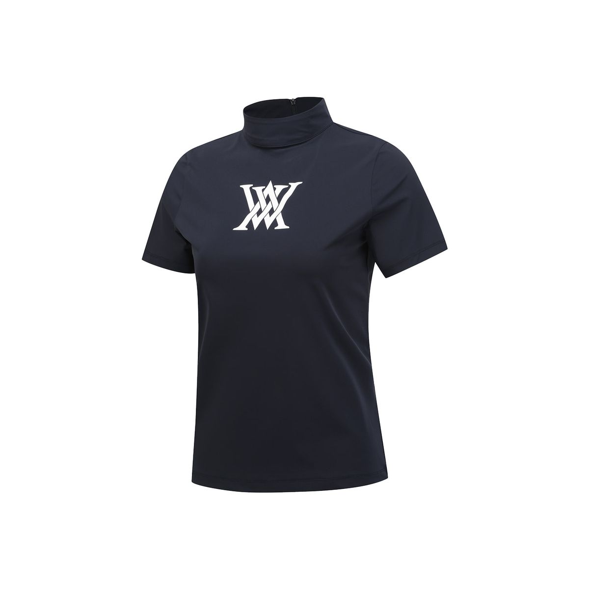 어뉴골프(ANEW GOLF) WOMEN BACK ZIP MOCK NECK T-SHIRT_NA