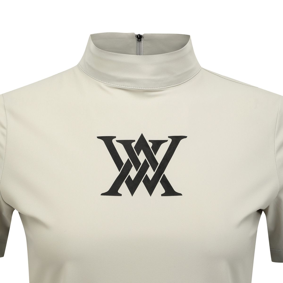 어뉴골프(ANEW GOLF) WOMEN BACK ZIP MOCK NECK T-SHIRT_LK