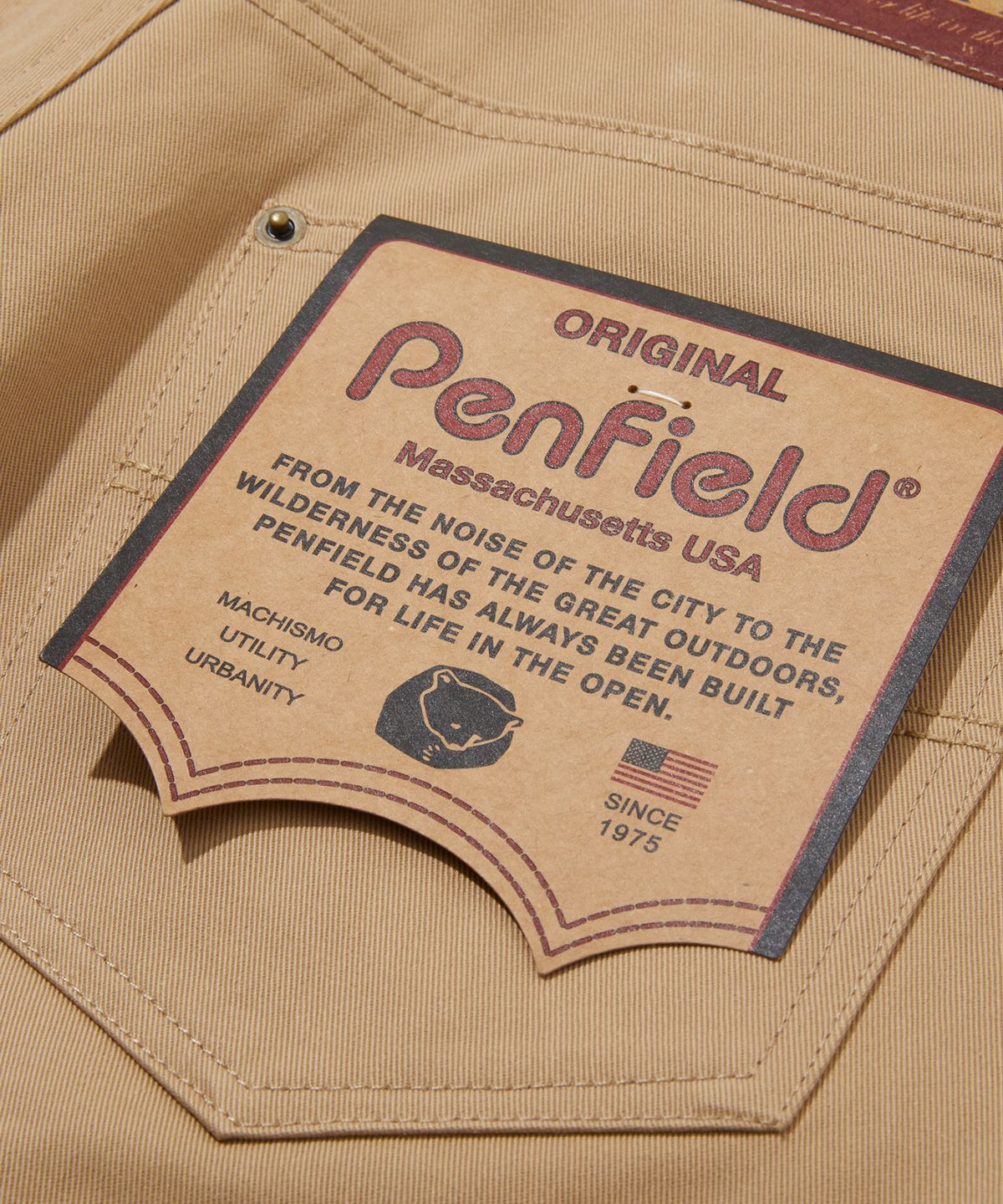 펜필드(PENFIELD) 코튼 투턱 버뮤다 팬츠 베이지_FS2WP03U