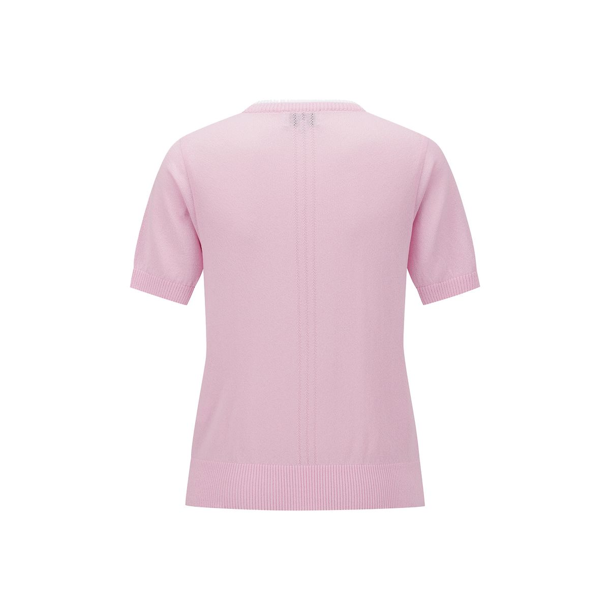 어뉴골프(ANEW GOLF) WOMEN SOLID SHORT SLEEVE SWEATER_PI