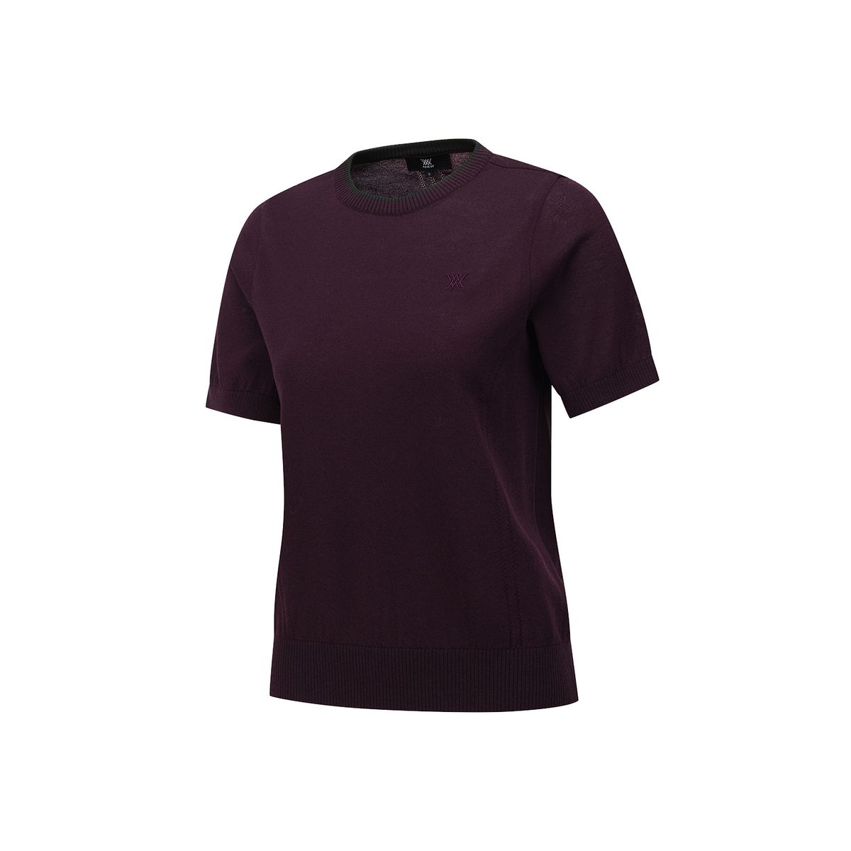 어뉴골프(ANEW GOLF) WOMEN SOLID SHORT SLEEVE SWEATER_BU