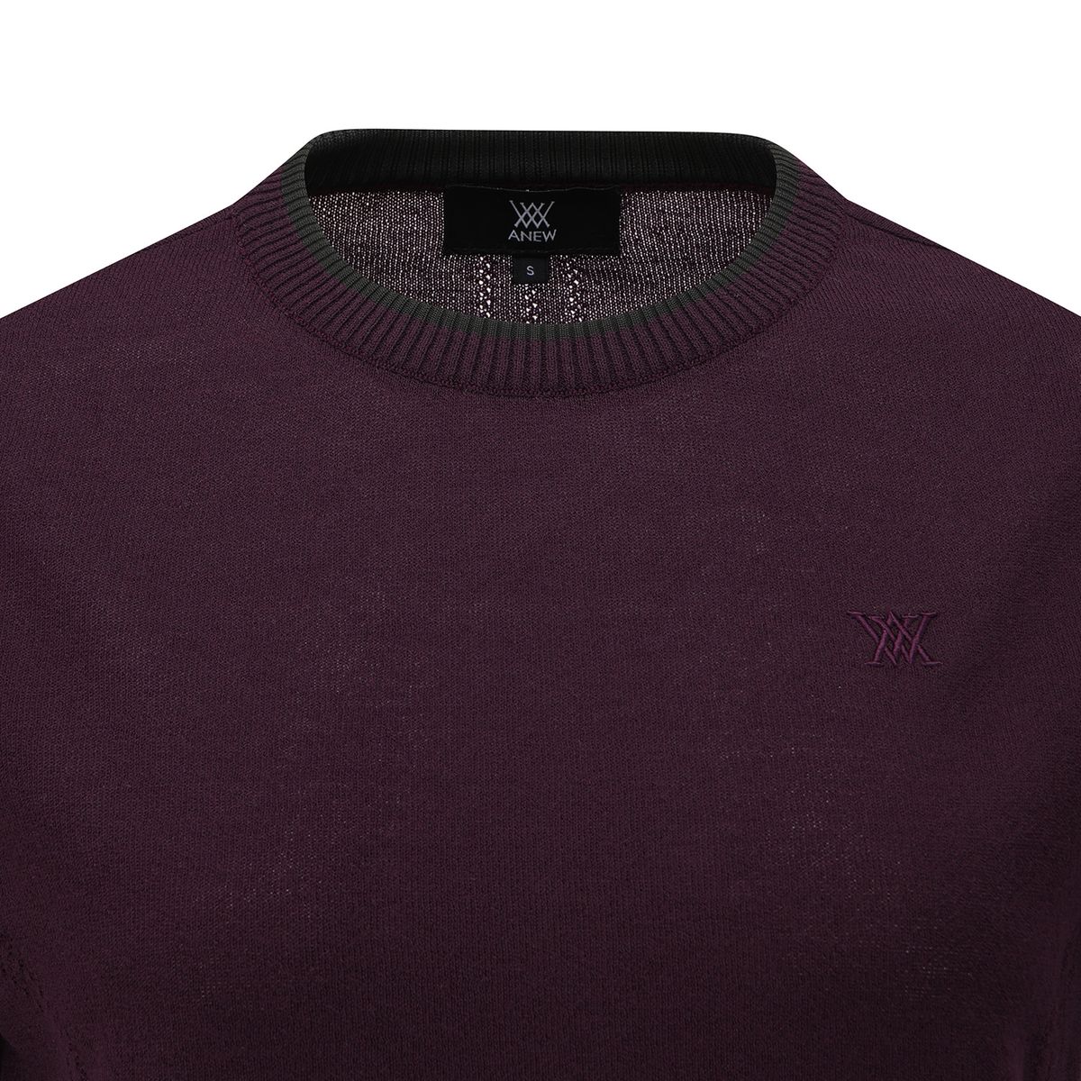 어뉴골프(ANEW GOLF) WOMEN SOLID SHORT SLEEVE SWEATER_BU