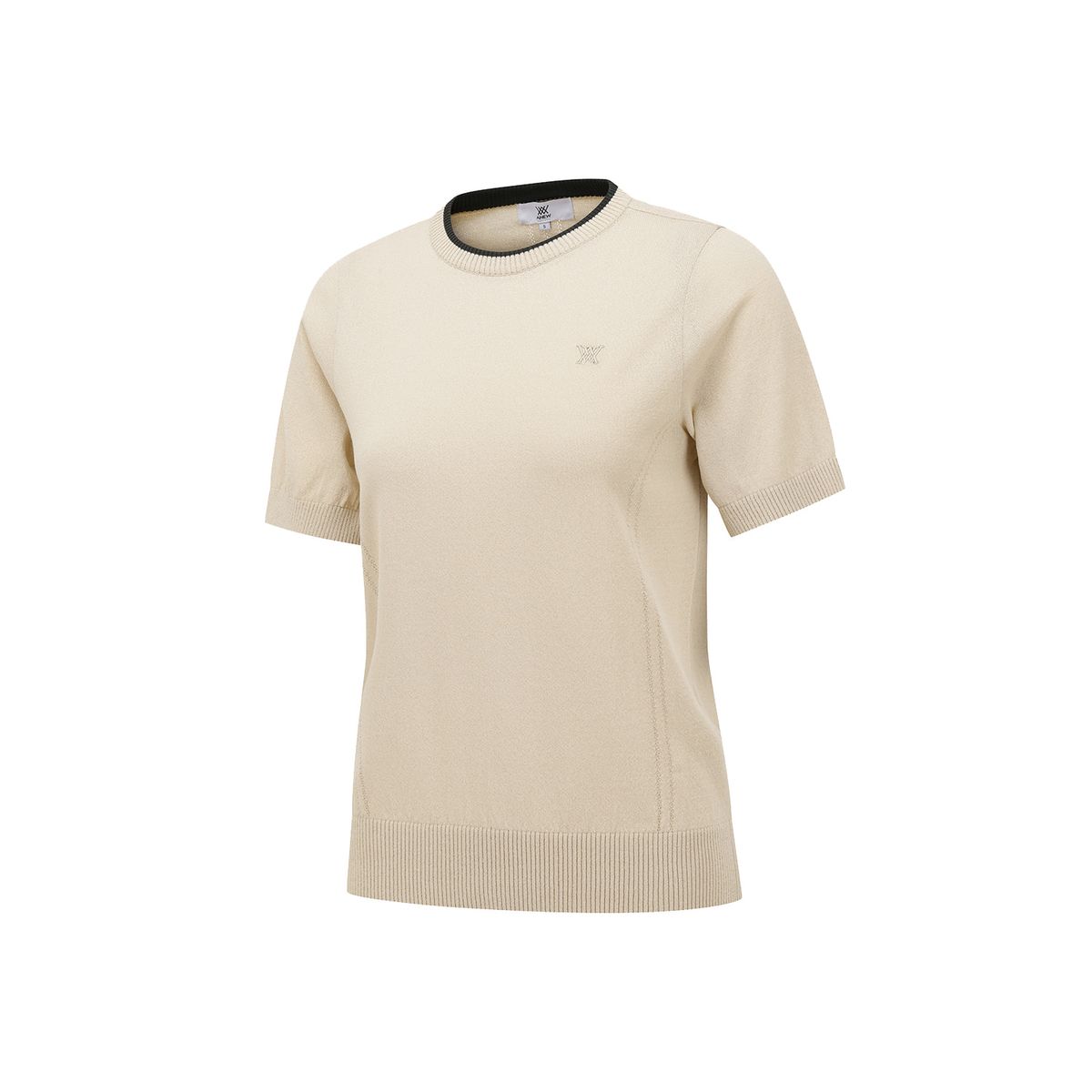 어뉴골프(ANEW GOLF) WOMEN SOLID SHORT SLEEVE SWEATER_BE