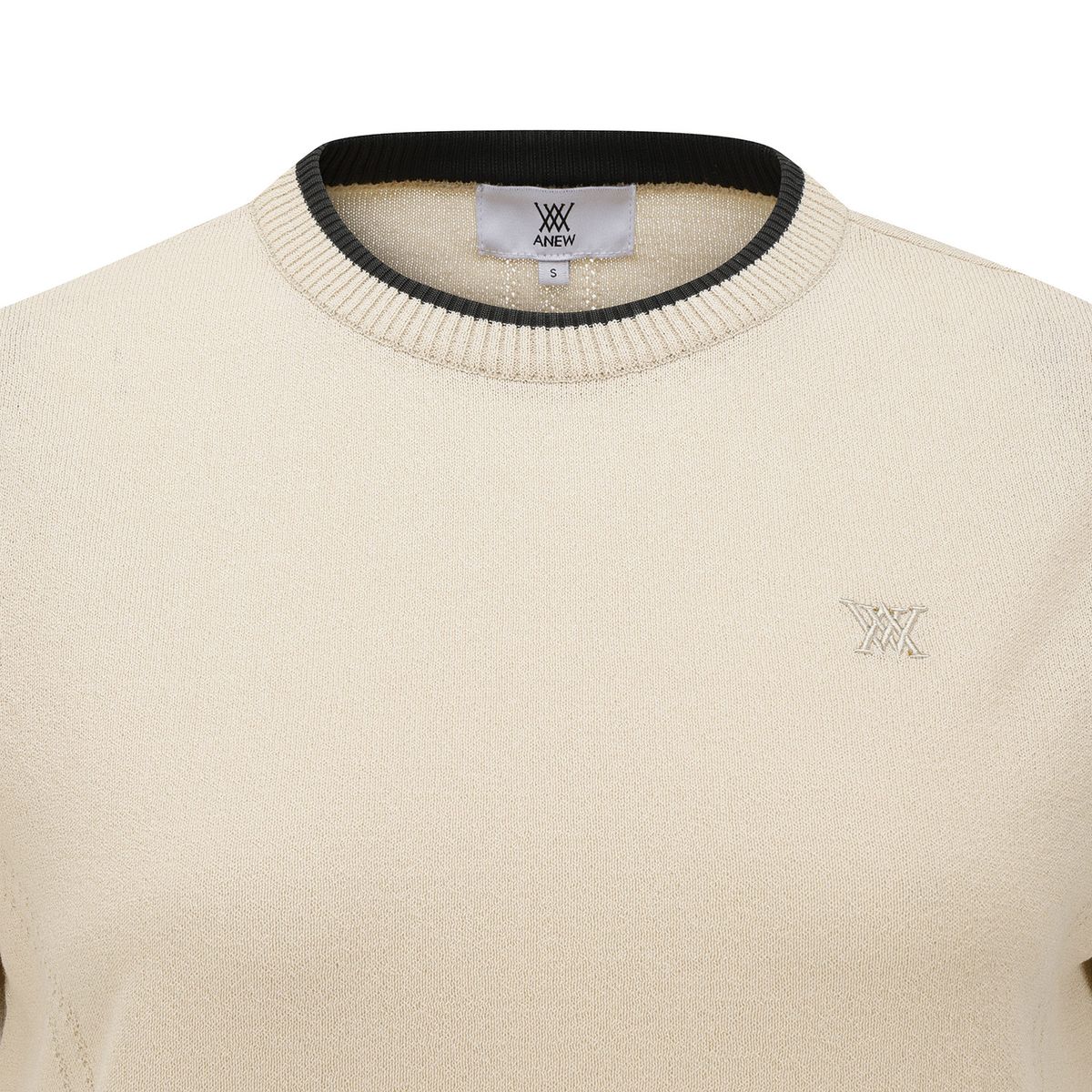 어뉴골프(ANEW GOLF) WOMEN SOLID SHORT SLEEVE SWEATER_BE