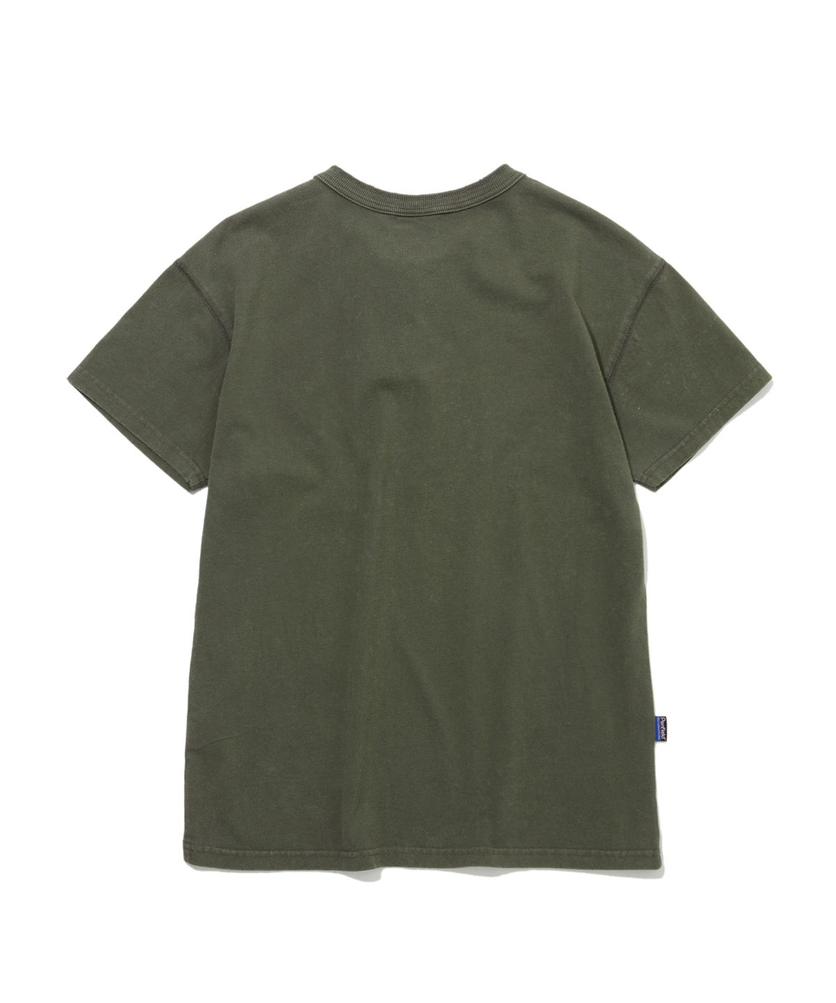 펜필드(PENFIELD) 페이디드 코튼 헨리넥 반팔 티셔츠 올리브_FS2KT23U