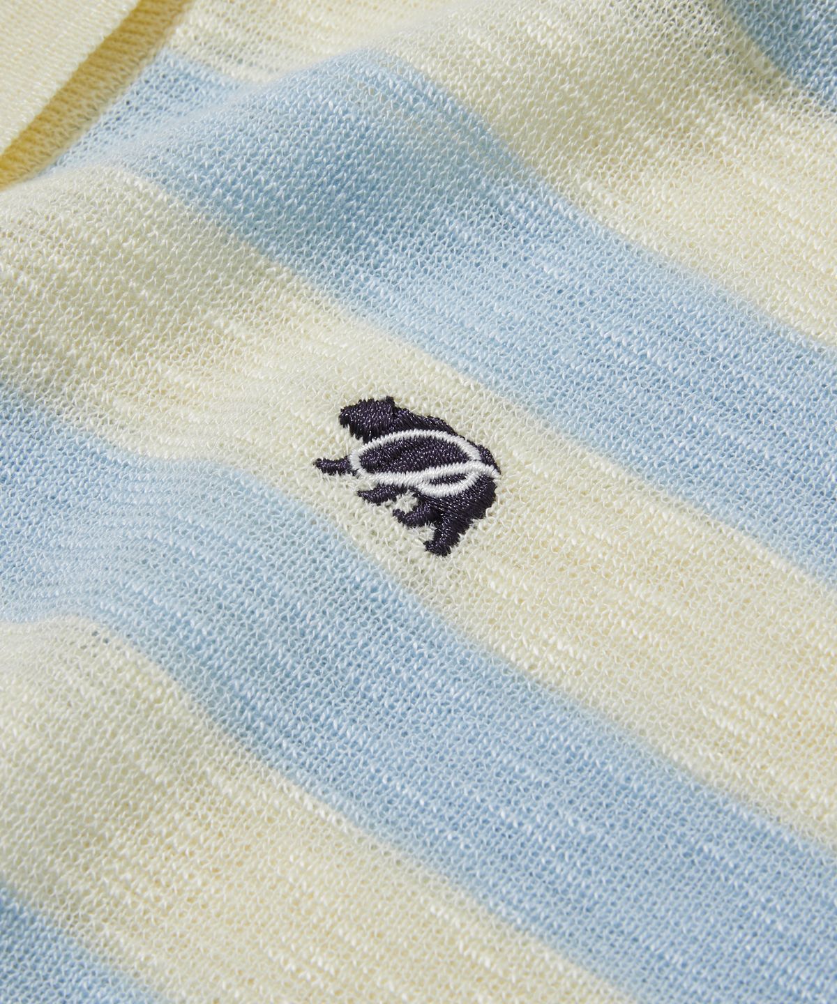 펜필드(PENFIELD) 니트 카라 슬리브리스 아이보리_FS2NE65F