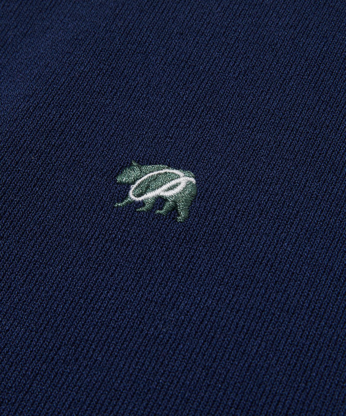 펜필드(PENFIELD) 니트 배색 포인트 슬림 슬리브리스 네이비_FS2NE61F