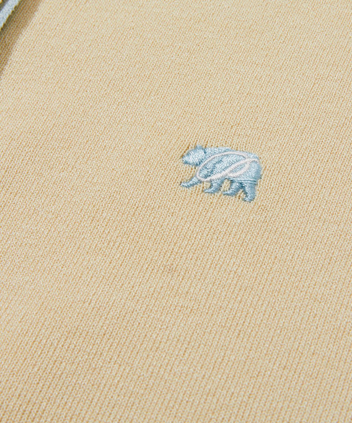 펜필드(PENFIELD) 니트 배색 포인트 슬림 슬리브리스 아이보리_FS2NE60F