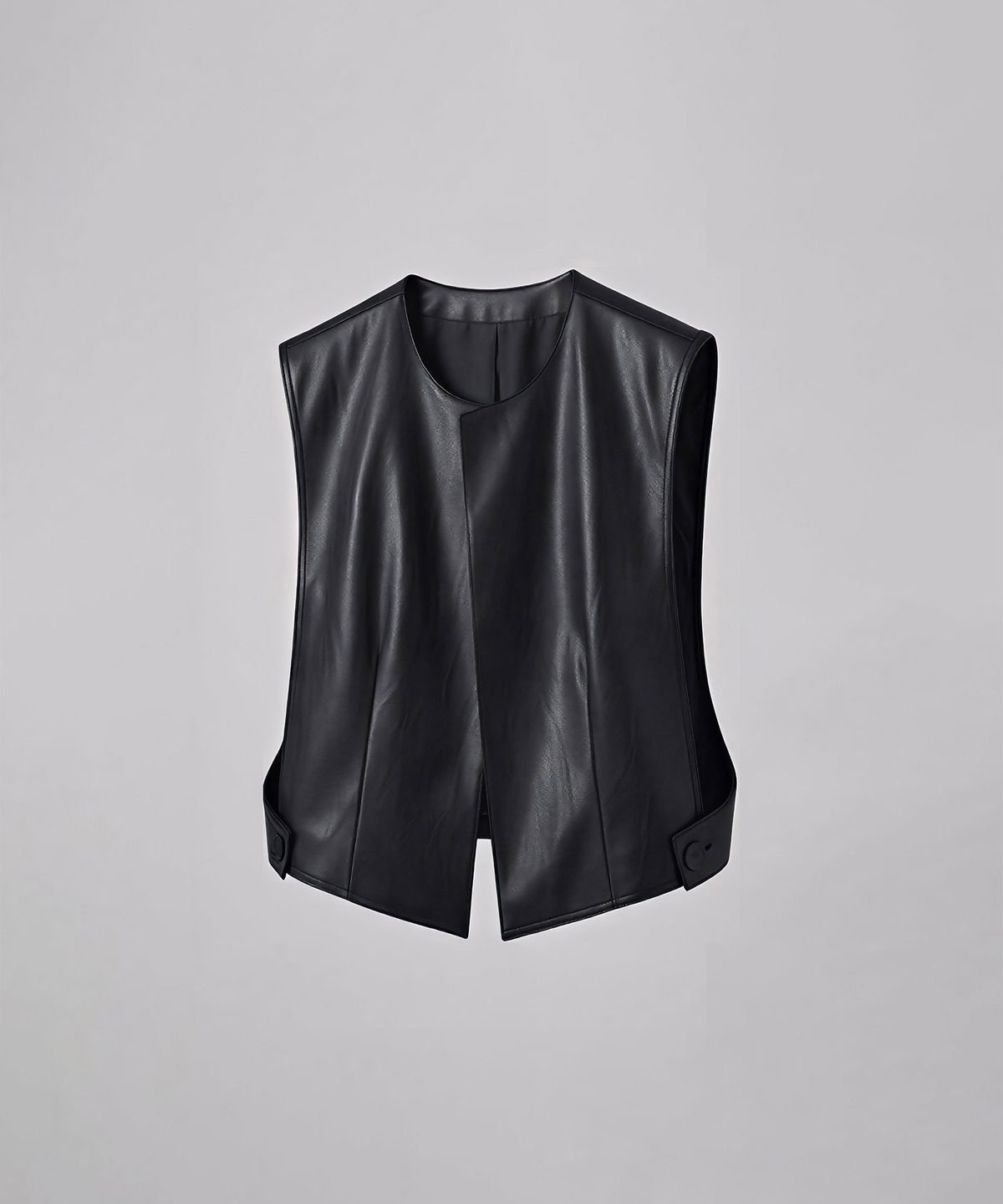 바스카라(VASCARA) Aida Faux Leather Vest (2colors)