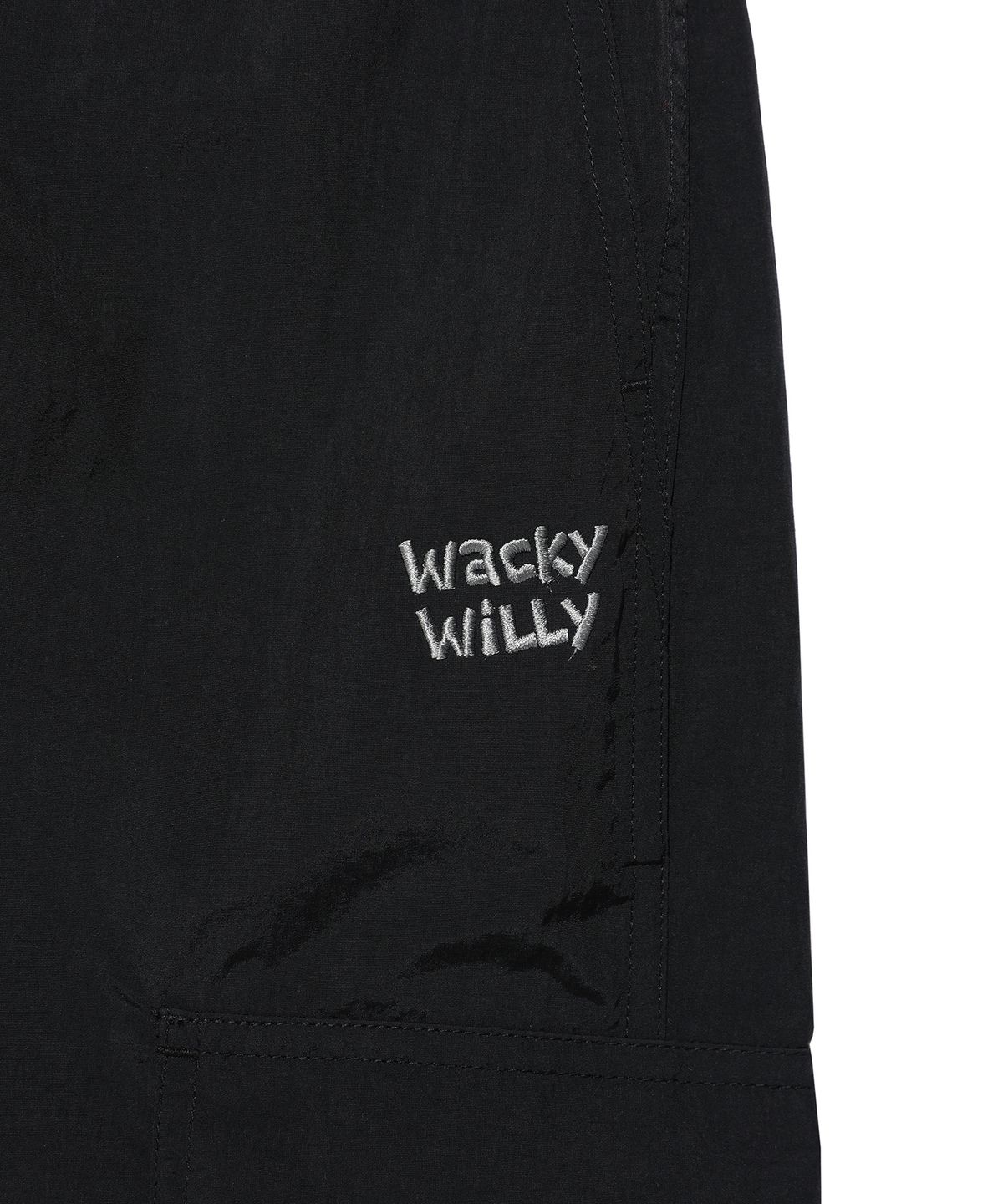 와키윌리(WACKY WILLY) 나일론 카고 숏팬츠 블랙