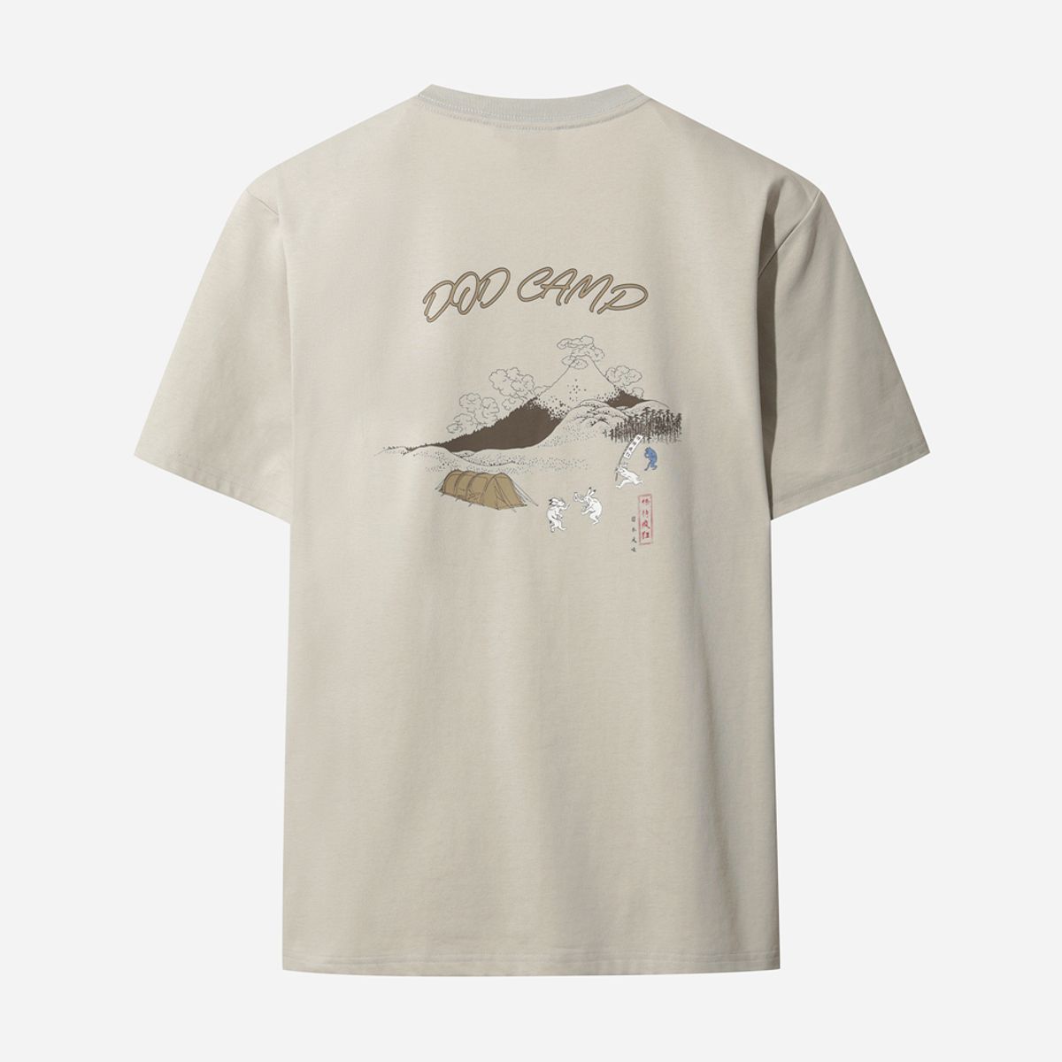 디오디(DOD) 토락원 가마보코 반팔 티셔츠(BEIGE)