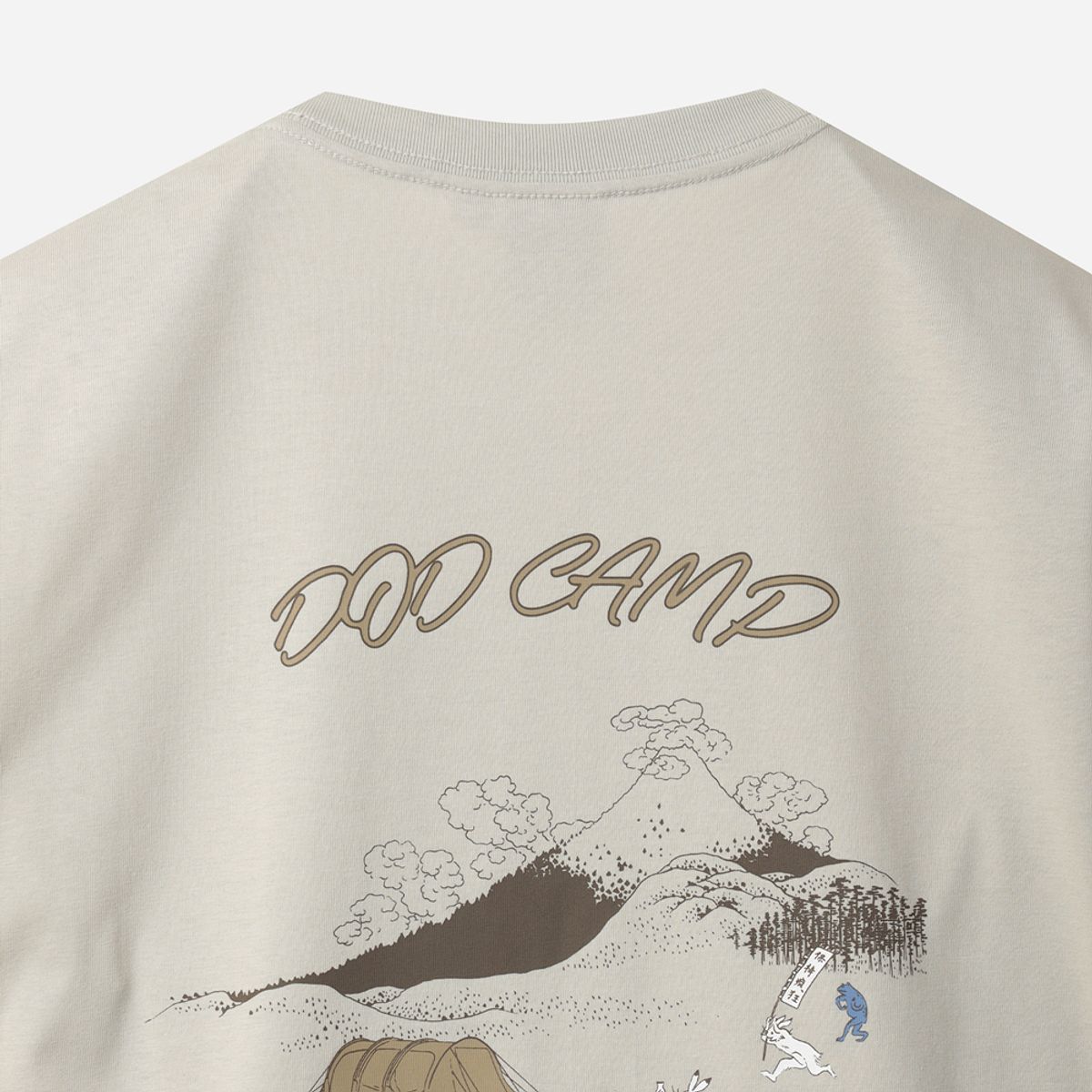 디오디(DOD) 토락원 가마보코 반팔 티셔츠(BEIGE)