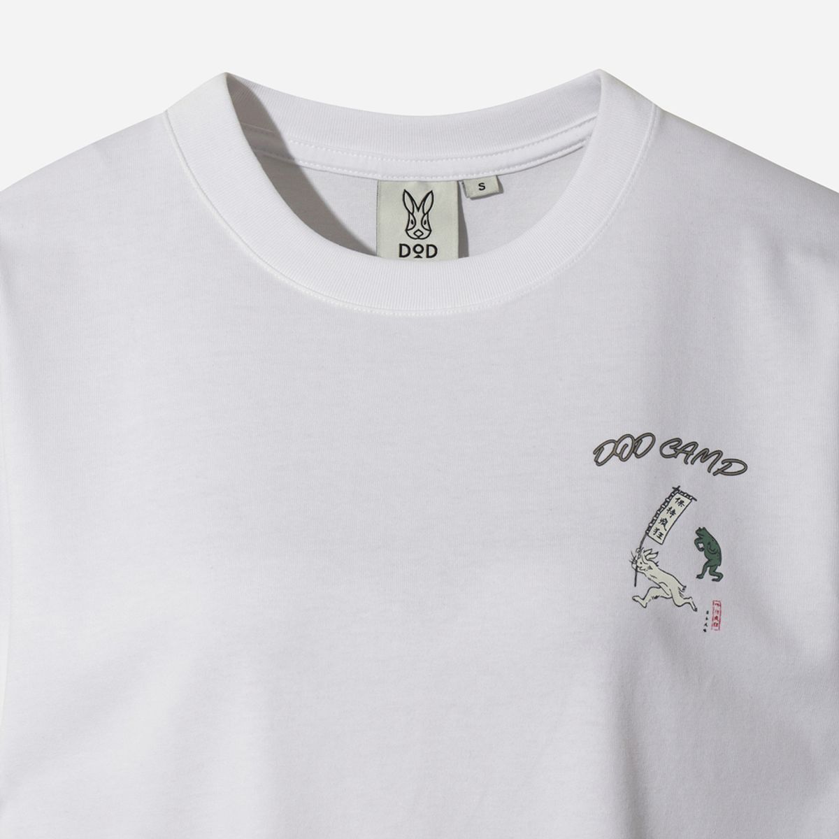 디오디(DOD) 여성) 토락원 가마보코 반팔 티셔츠(OFF WHITE 2)