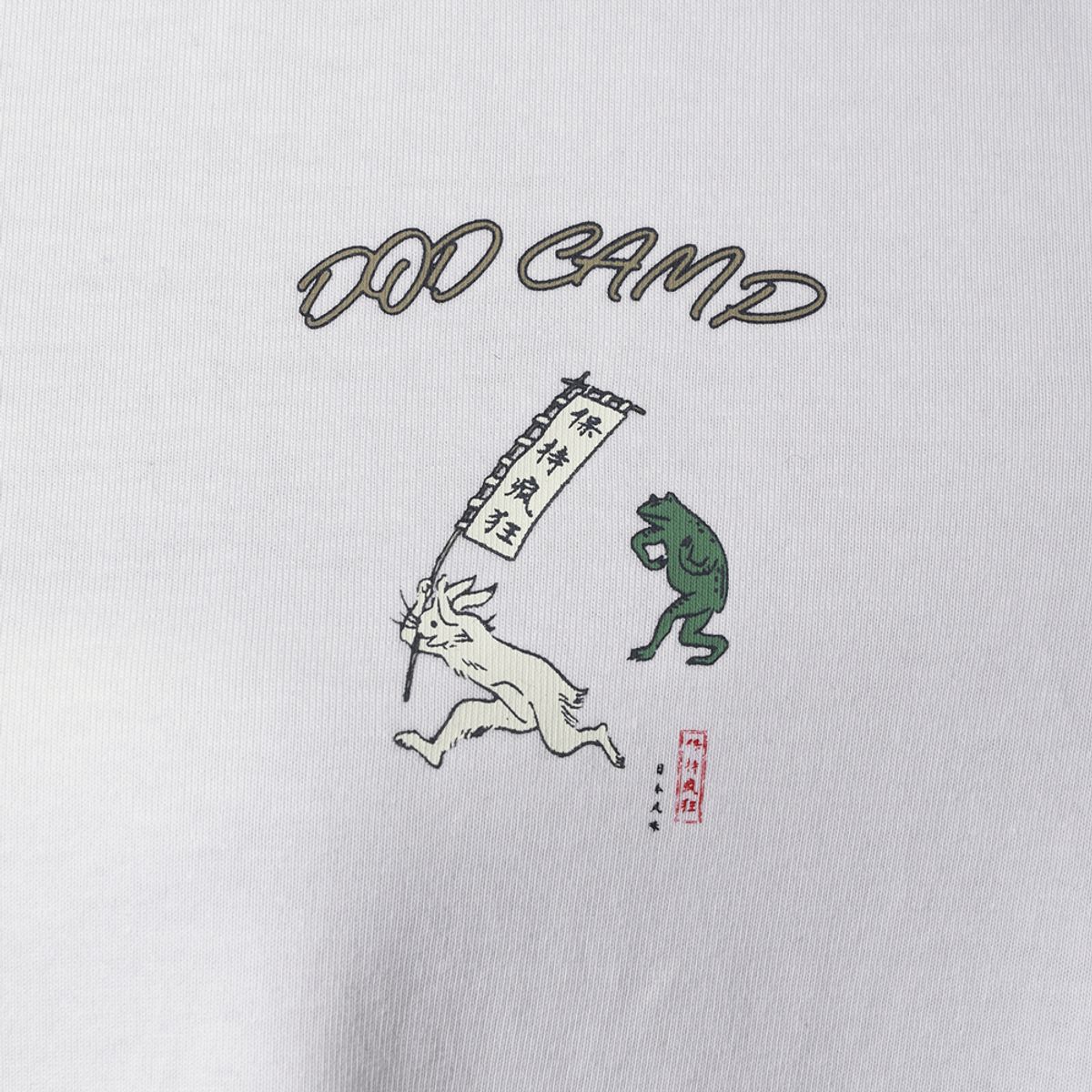 디오디(DOD) 여성) 토락원 가마보코 반팔 티셔츠(OFF WHITE 2)