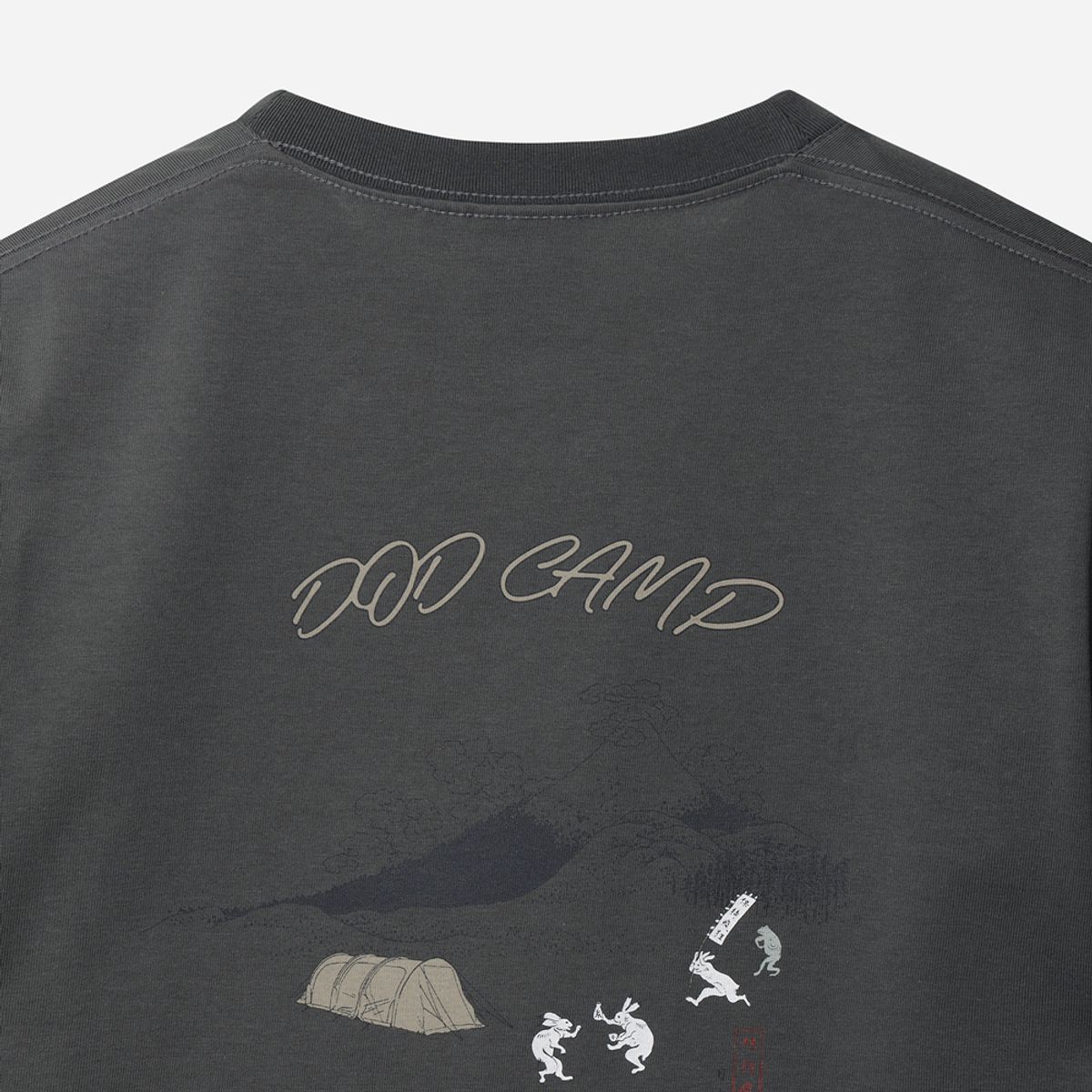 디오디(DOD) 여성) 토락원 가마보코 반팔 티셔츠(DARK GREY)