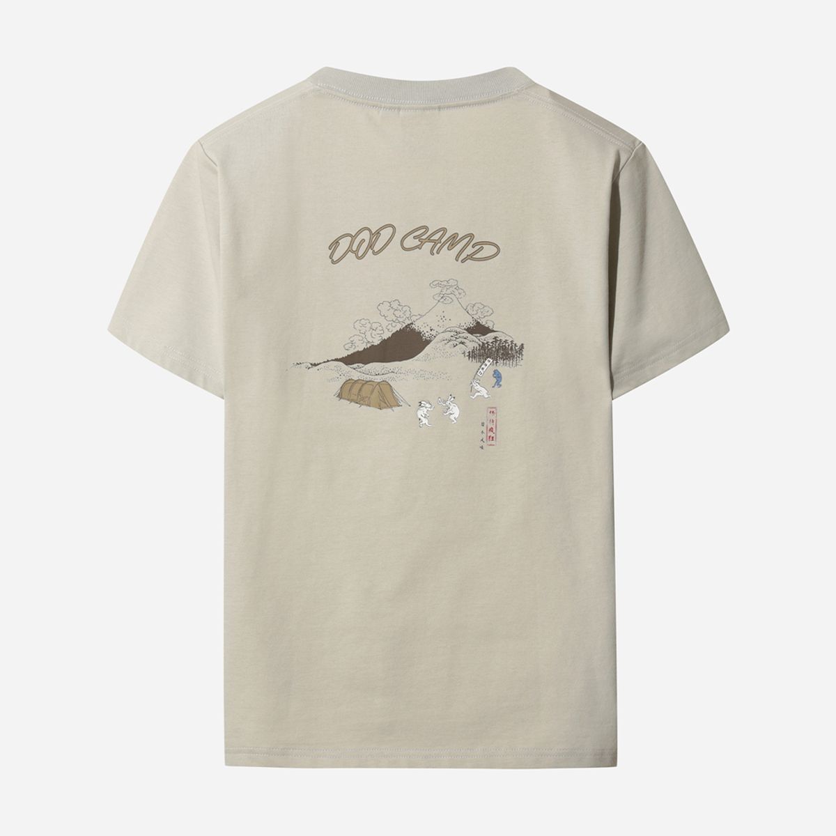 디오디(DOD) 여성) 토락원 가마보코 반팔 티셔츠(BEIGE)