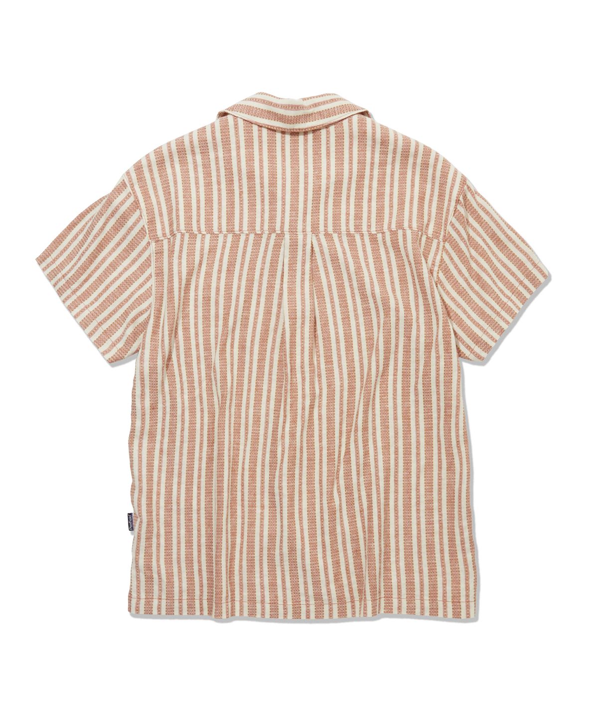 펜필드(PENFIELD) 헴프 블렌드 리조트 오픈카라 반팔 셔츠 코랄_FS2WR20U