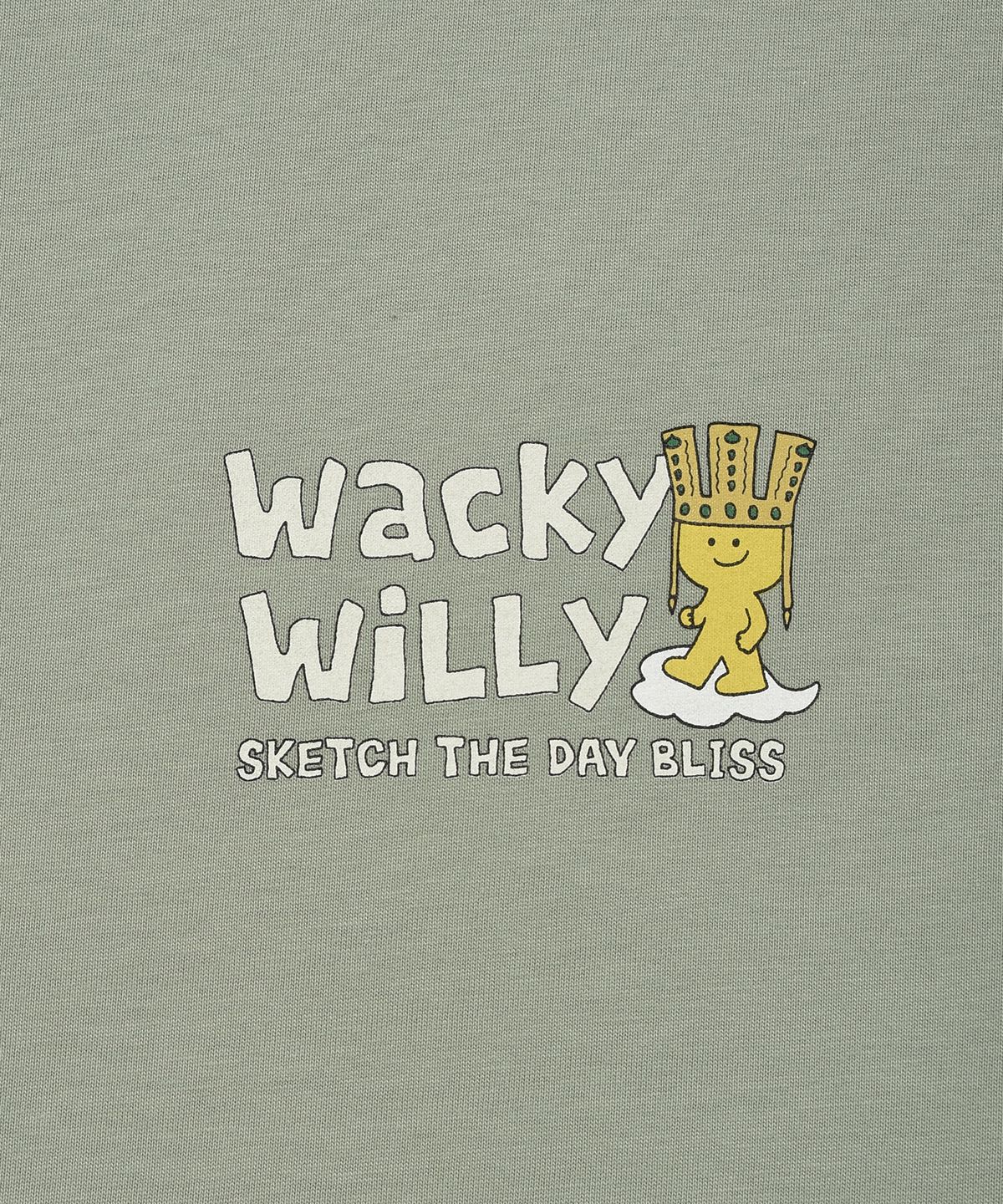 와키윌리(WACKY WILLY) 키키 트레블 시리즈 경주 티셔츠 그린