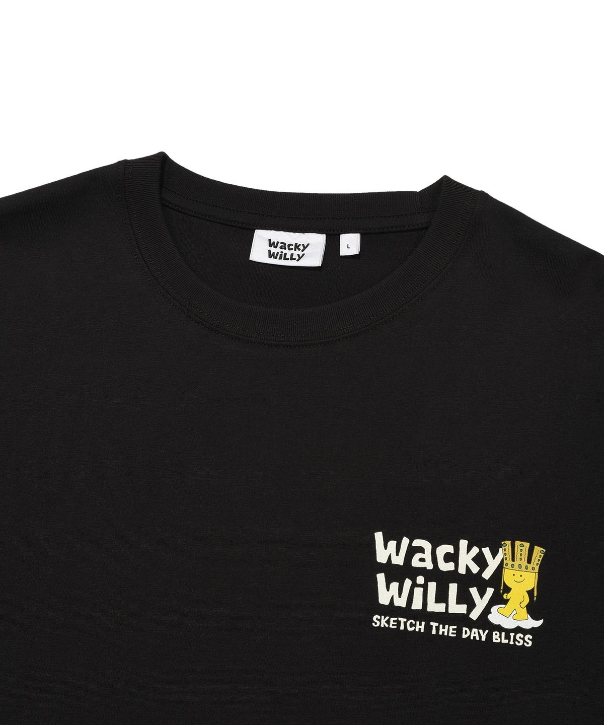 와키윌리(WACKY WILLY) 키키 트레블 시리즈 경주 티셔츠 블랙