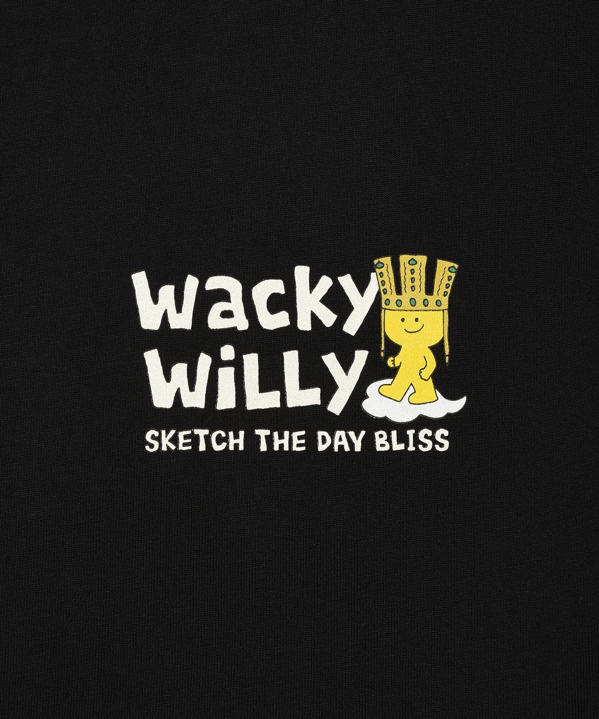 와키윌리(WACKY WILLY) 키키 트레블 시리즈 경주 티셔츠 블랙