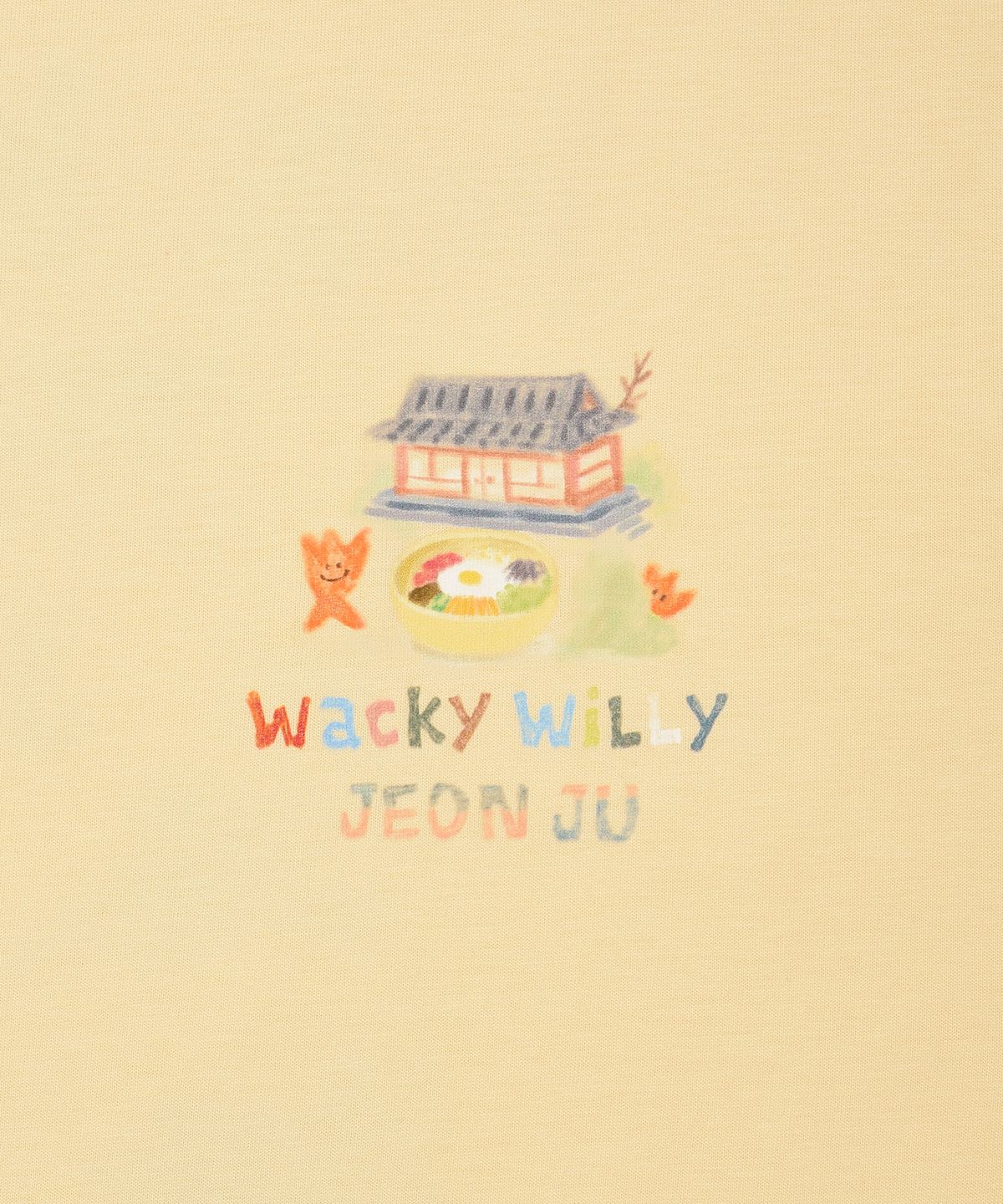 와키윌리(WACKY WILLY) 키키 트레블 시리즈 전주 티셔츠 옐로우