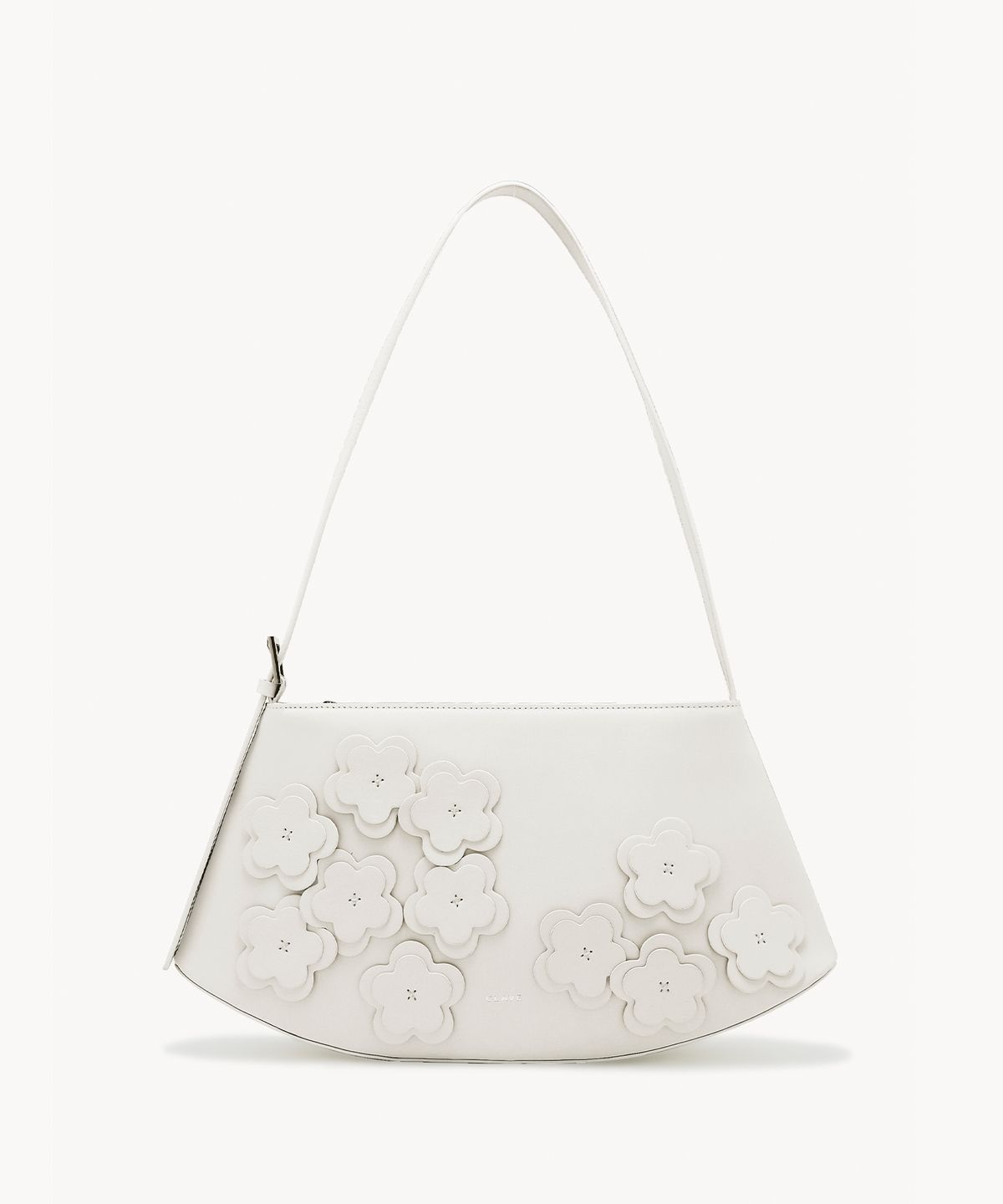끌라베(CLAVE) 미아 플라워 화이트  토트백 (MIA FLOWER White Tote Bag)