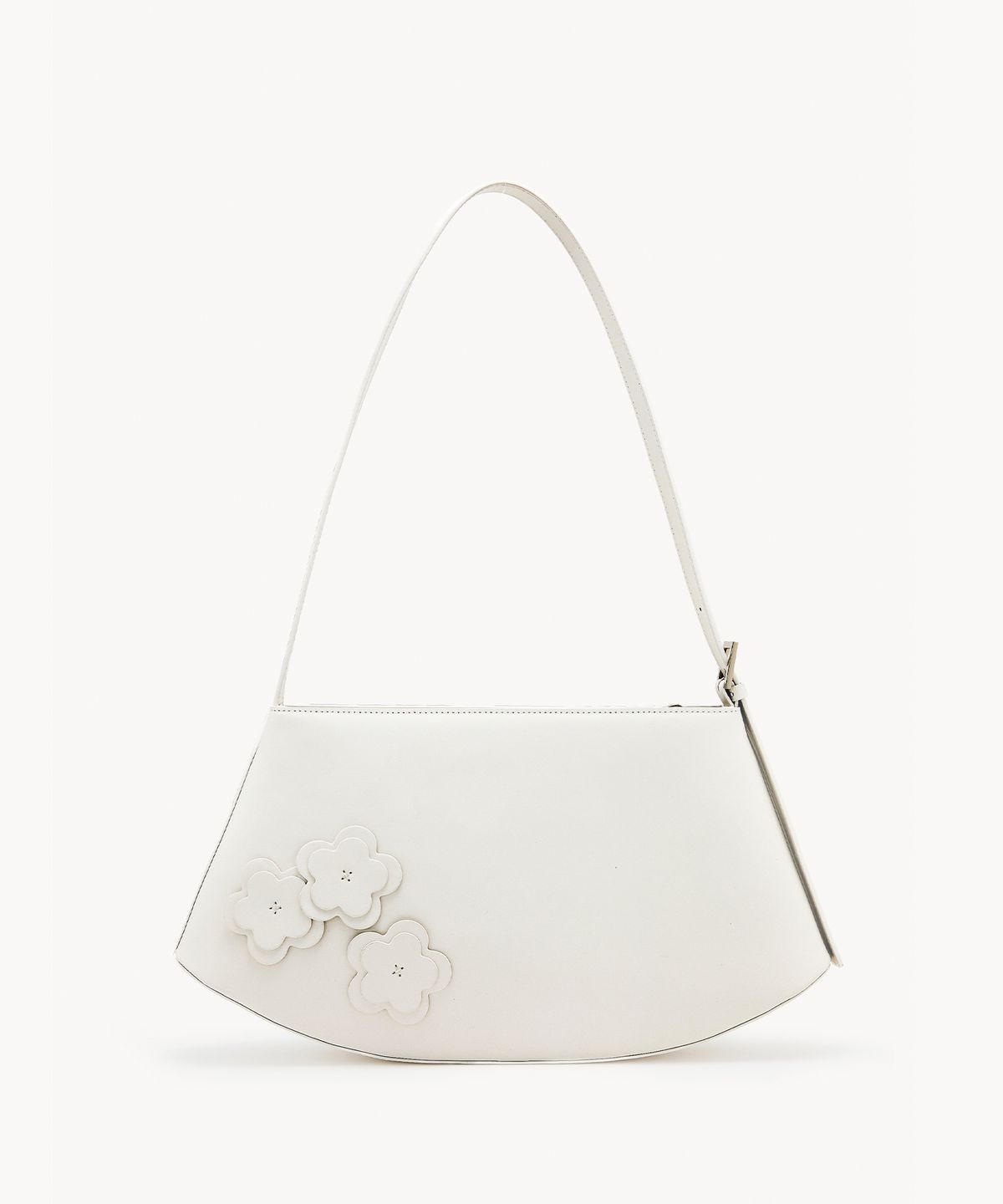 끌라베(CLAVE) 미아 플라워 화이트  토트백 (MIA FLOWER White Tote Bag)