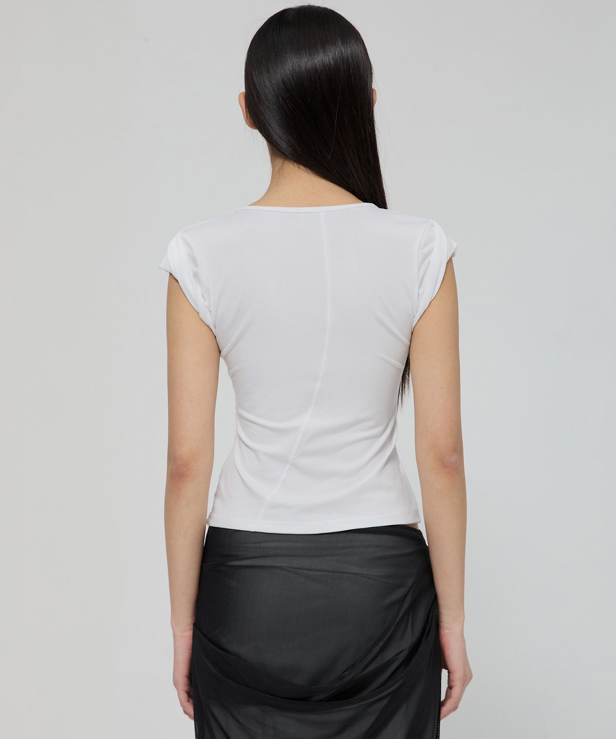 플레어업(FLAREUP) Lace Sleeve Top (FL-112_White)