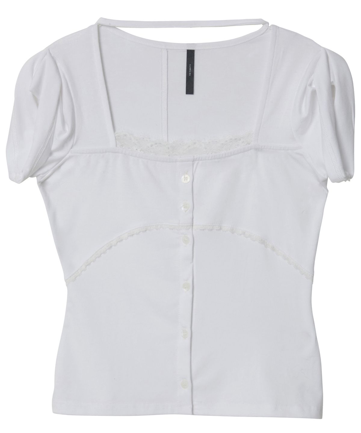 플레어업(FLAREUP) Lace Sleeve Top (FL-112_White)