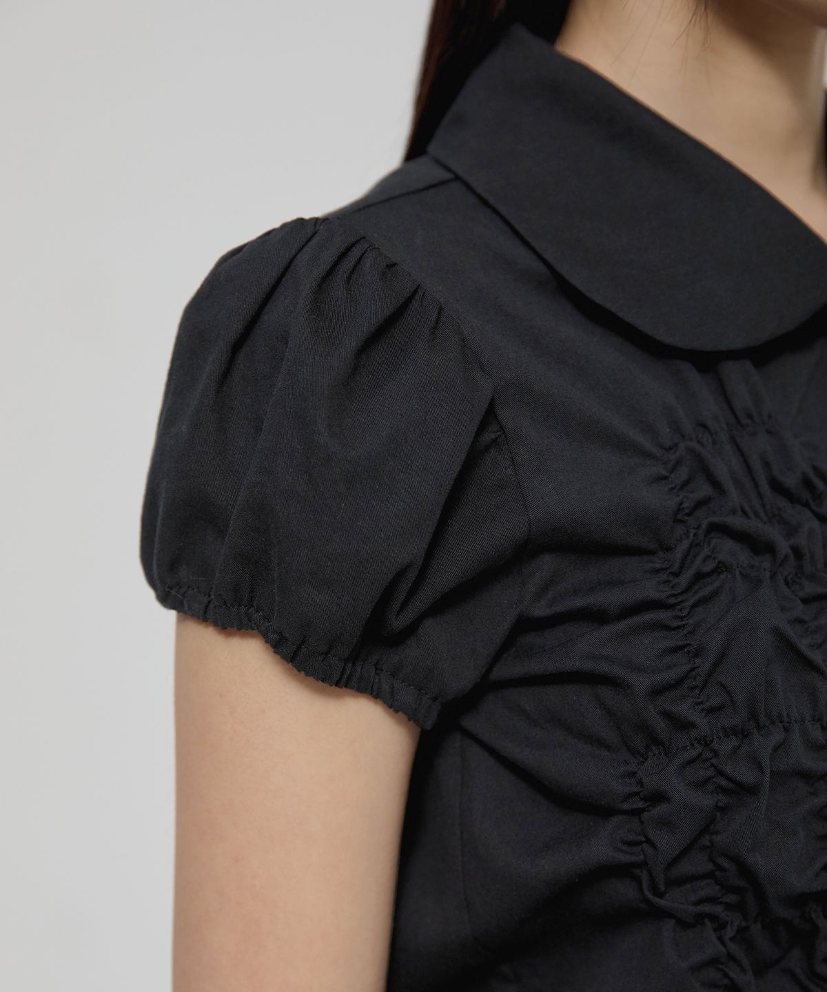 플레어업(FLAREUP) Cloud Puff Blouse (FL-115_Black)