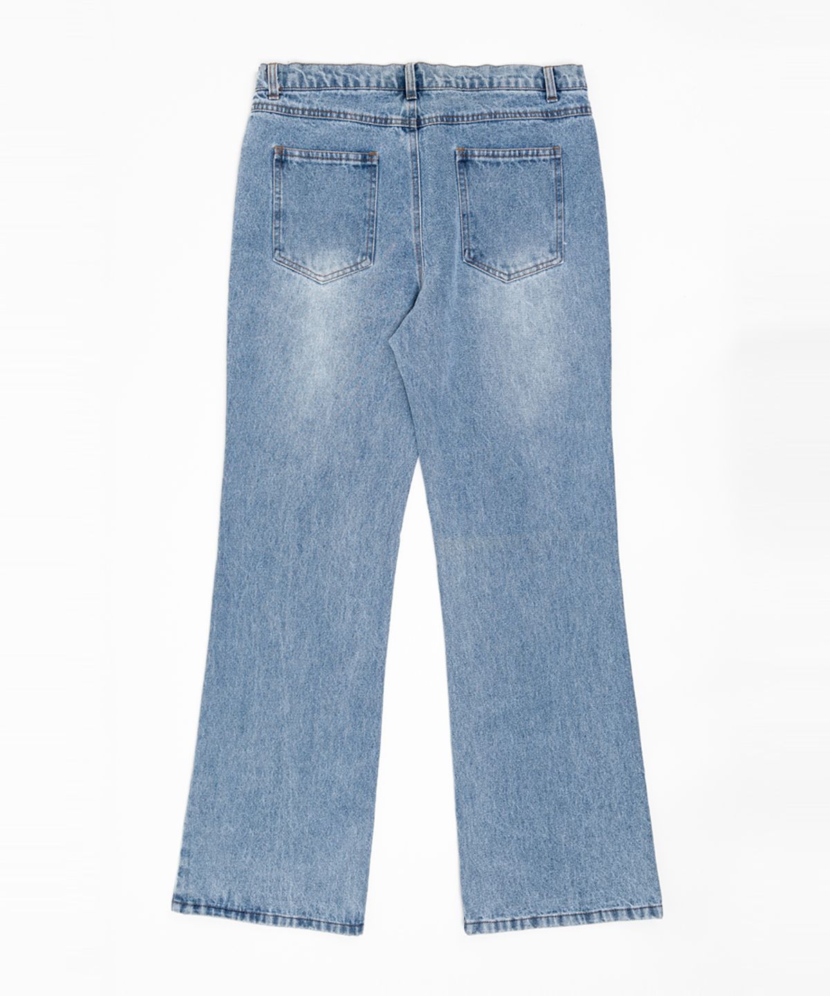 스트라이크(STRIKE) Light Blue Wash Long Flare Denim
