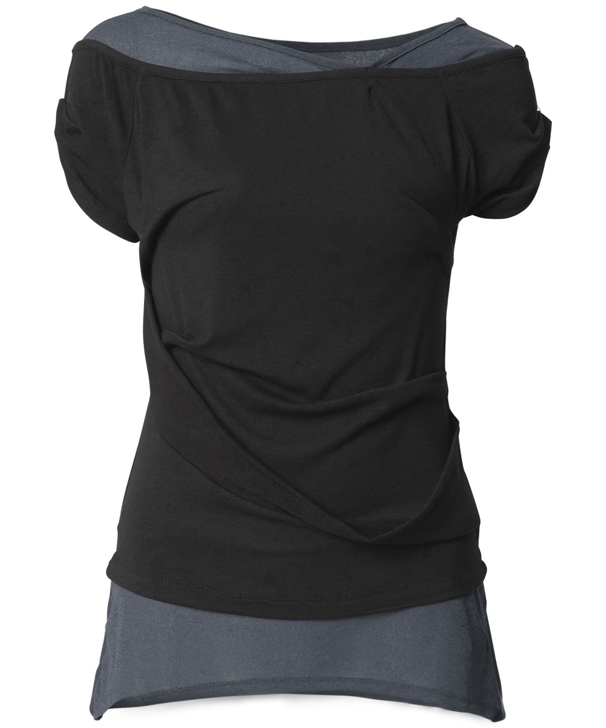 플레어업(FLAREUP) 2-Layered Top (FL-141_Black&Charcoal)