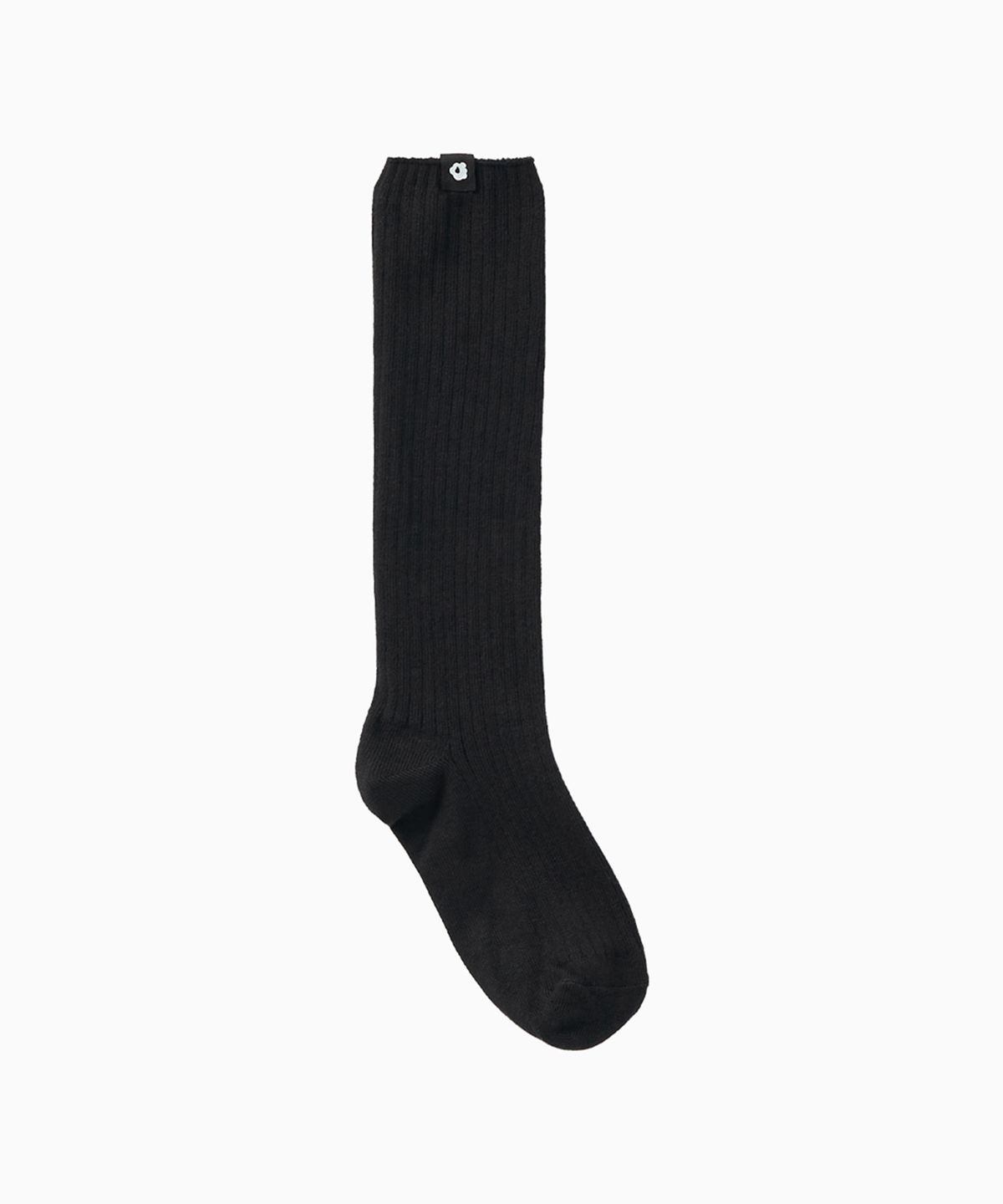 오헤시오(OHESHIO) BASIC RIBBED SOCKS, BLACK