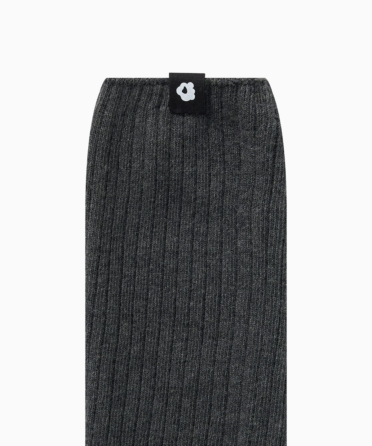 오헤시오(OHESHIO) BASIC RIBBED SOCKS, CHARCOAL