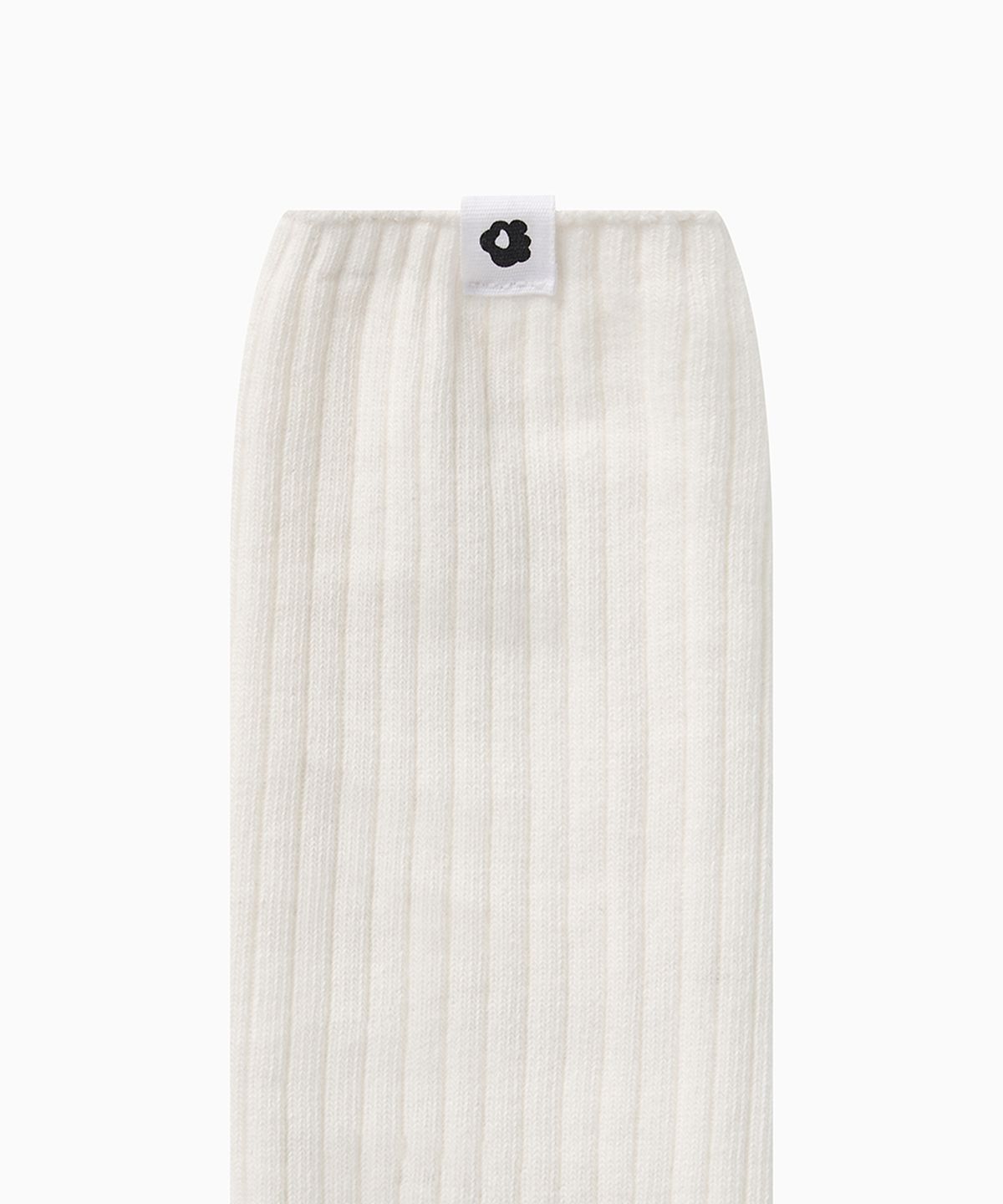 오헤시오(OHESHIO) BASIC RIBBED SOCKS, WHITE