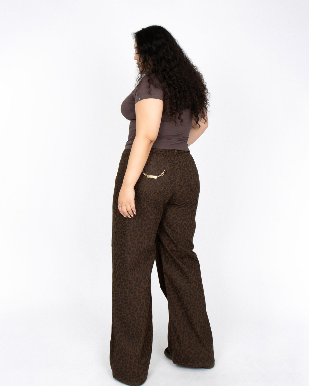 쿨시스(COOLSIS) CS LEOPARD WIDE JEANS-025