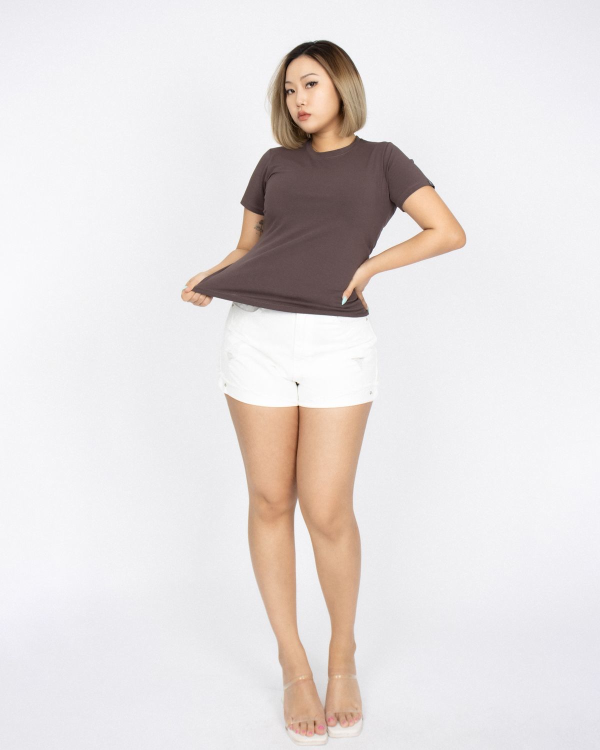 쿨시스(COOLSIS) CS C-BASIC LONG TOP-015 (BROWN)