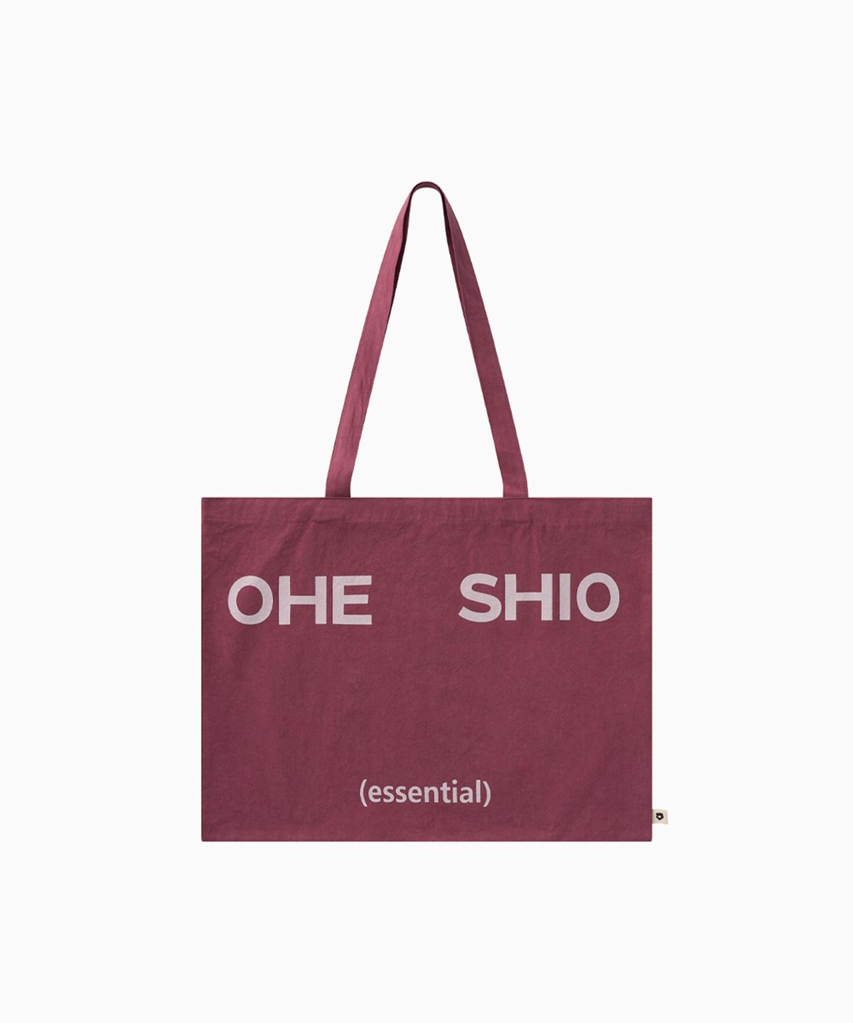 오헤시오(OHESHIO) ESSENTIAL VINTAGE LOGO ECO BAG, WINE