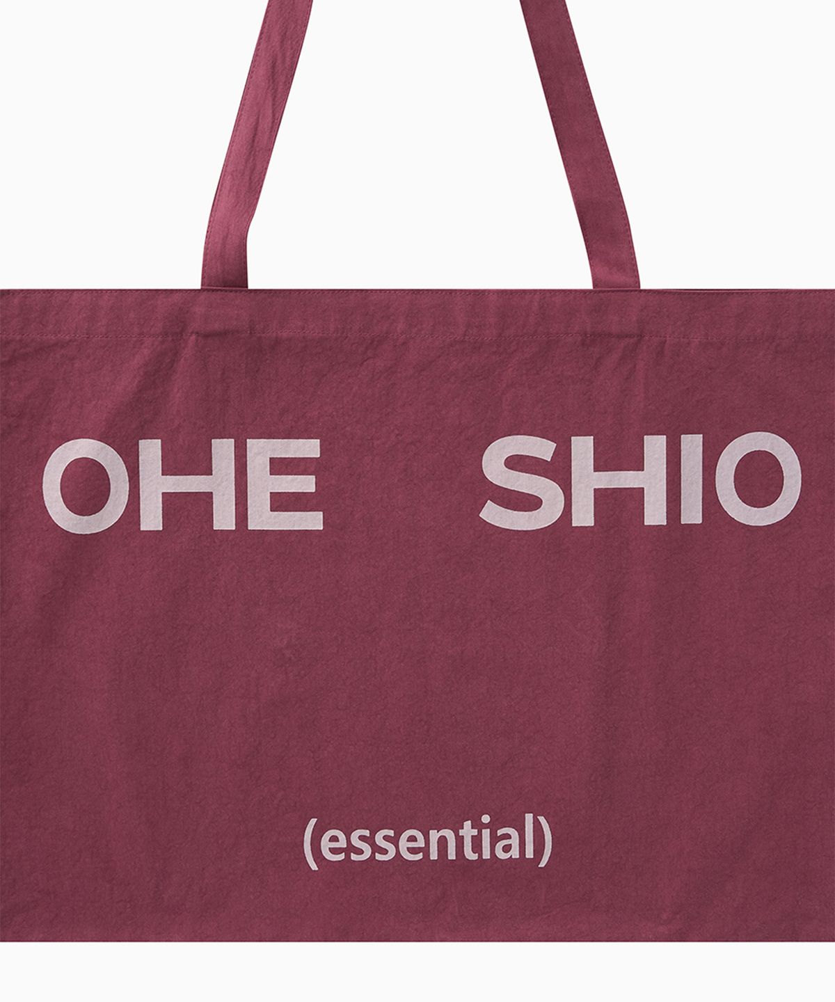 오헤시오(OHESHIO) ESSENTIAL VINTAGE LOGO ECO BAG, WINE
