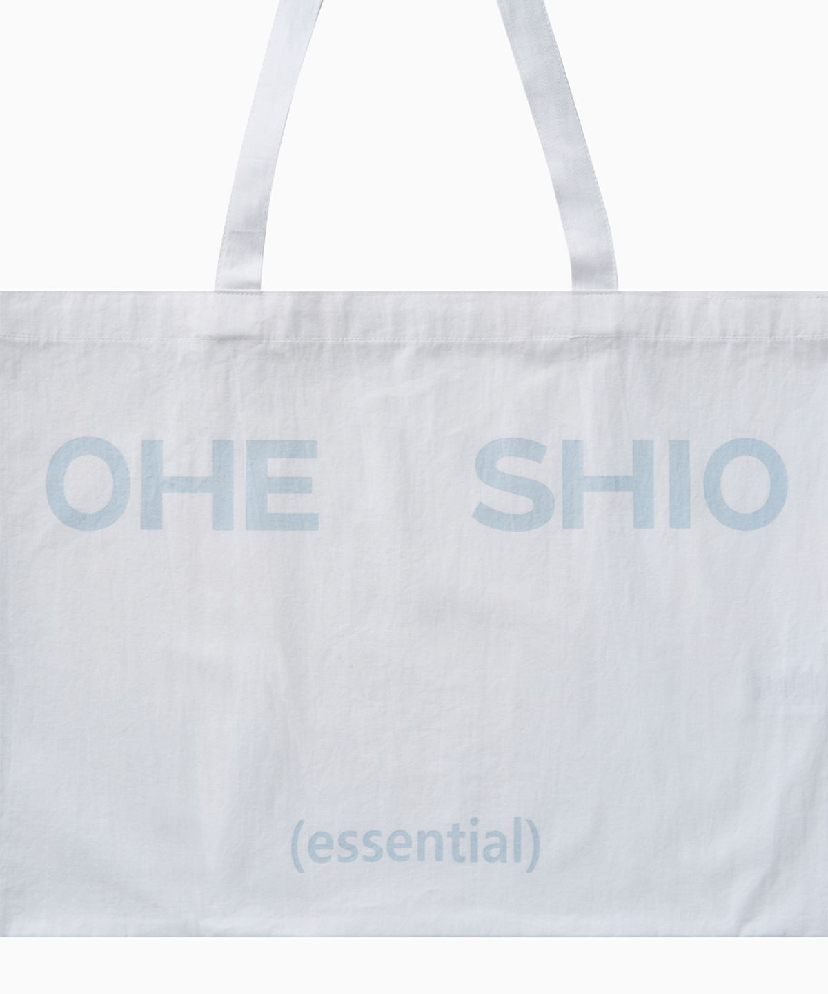 오헤시오(OHESHIO) ESSENTIAL VINTAGE LOGO ECO BAG, WHITE