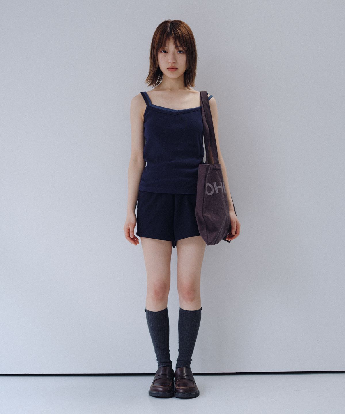오헤시오(OHESHIO) ESSENTIAL VINTAGE LOGO ECO BAG, PURPLE