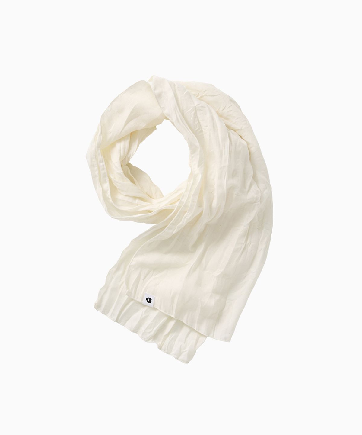오헤시오(OHESHIO) SOFT WRINKLE SCARF, IVORY