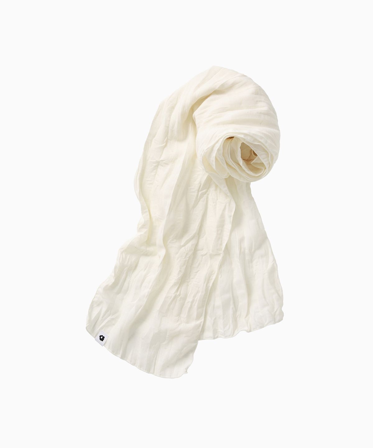 오헤시오(OHESHIO) SOFT WRINKLE SCARF, IVORY