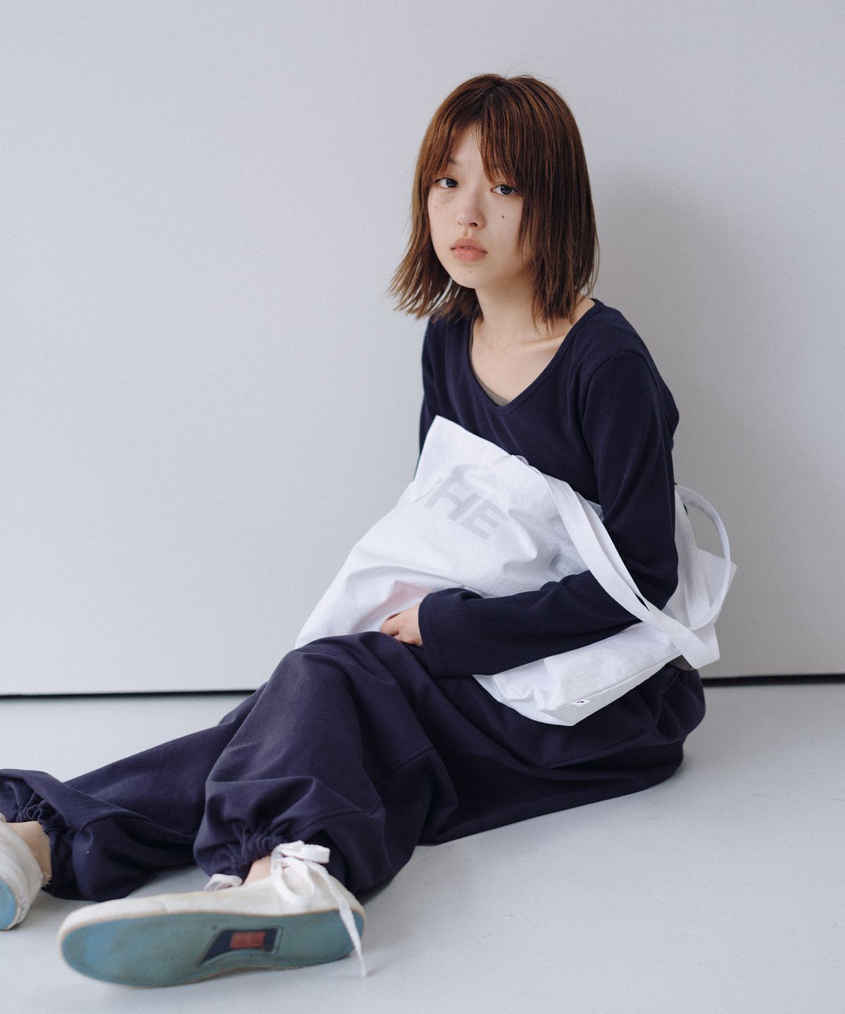 오헤시오(OHESHIO) TWO-WAY STRAIGHT PANTS, NAVY