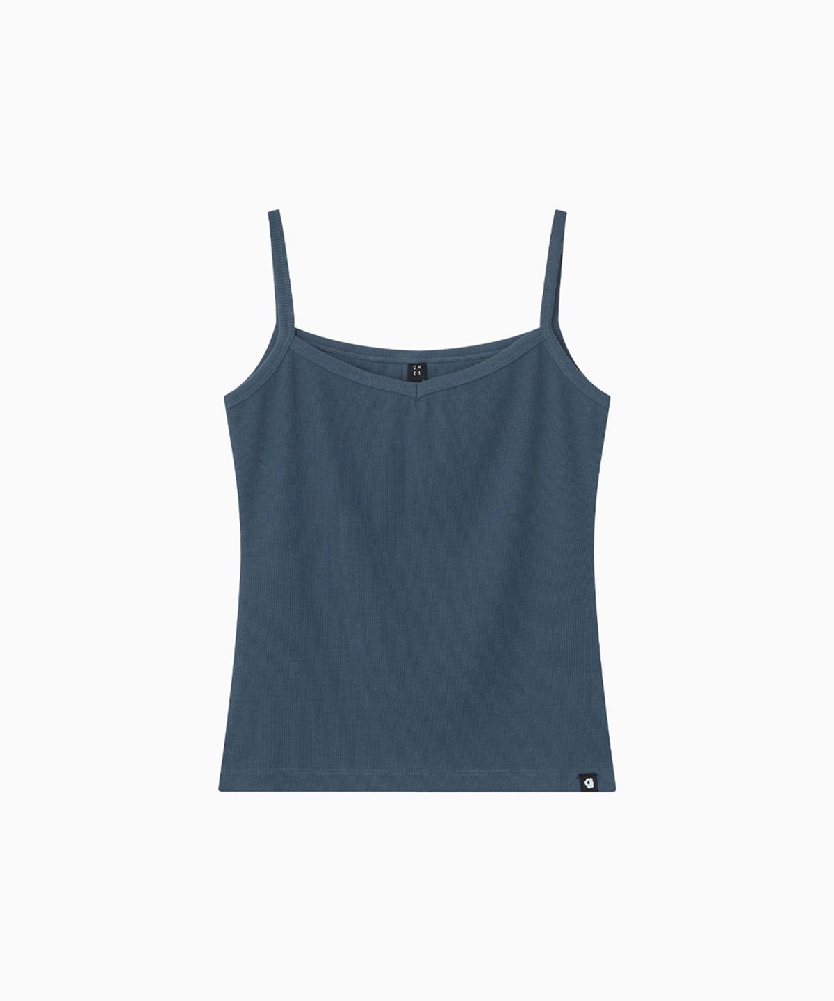 오헤시오(OHESHIO) BASIC RIBBED V-NECK SLEEVELESS, BLUE