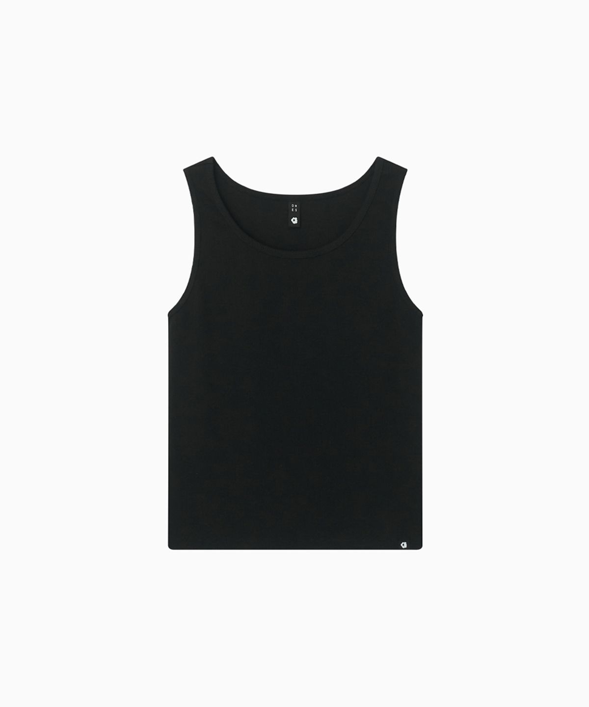 오헤시오(OHESHIO) BASIC U-NECK SLEEVELESS, BLACK