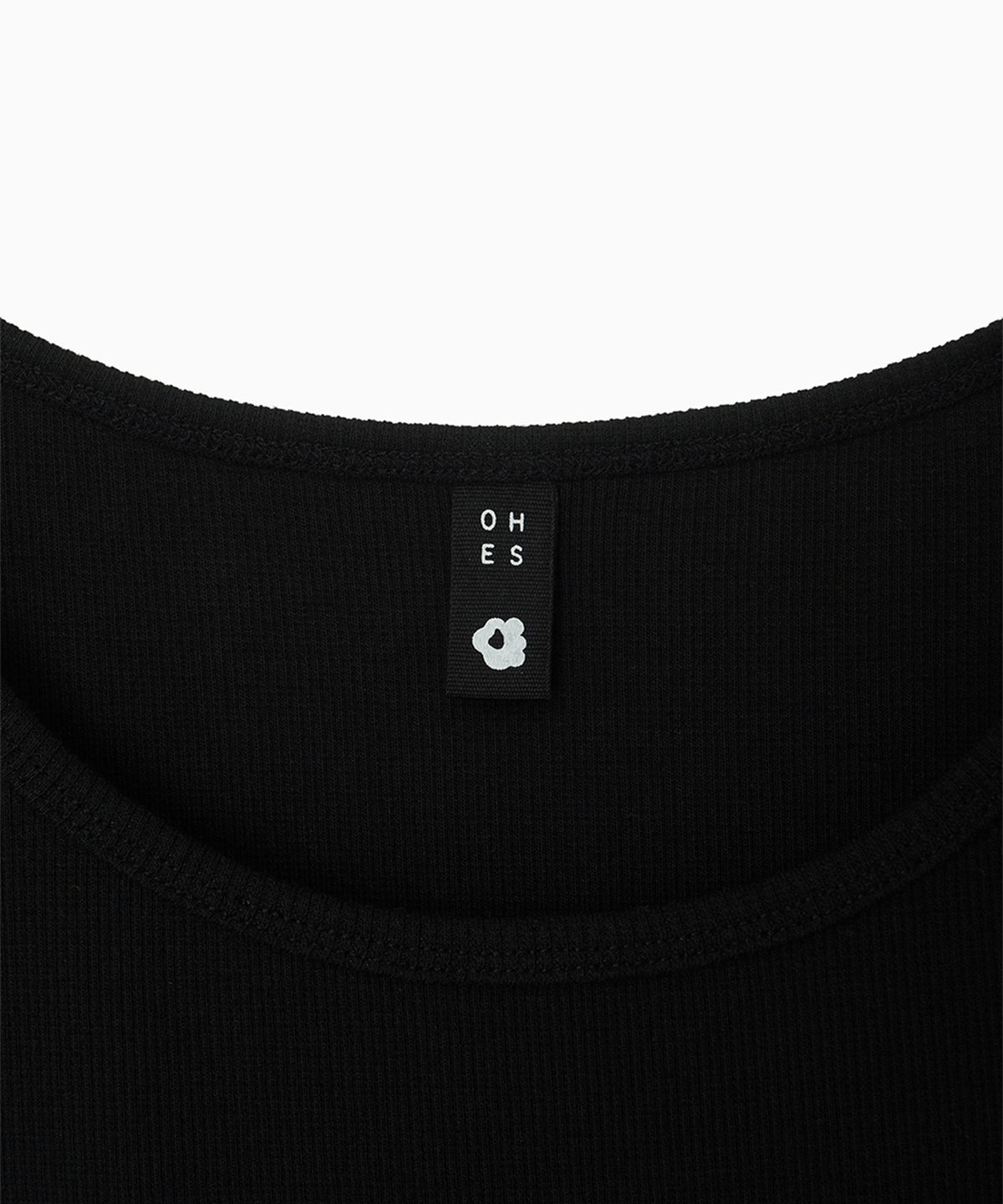 오헤시오(OHESHIO) BASIC U-NECK SLEEVELESS, BLACK