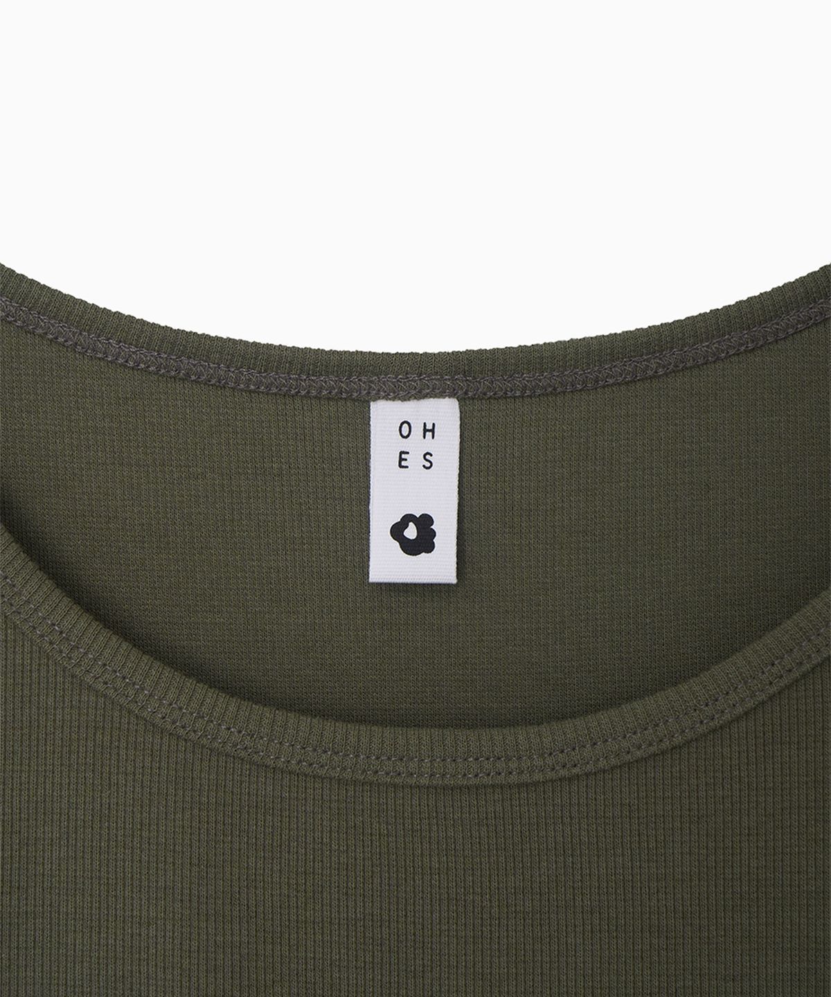 오헤시오(OHESHIO) BASIC U-NECK SLEEVELESS, KHAKI