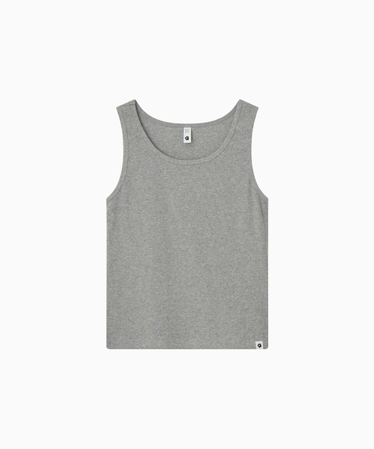 오헤시오(OHESHIO) BASIC U-NECK SLEEVELESS, MELANGE GRAY
